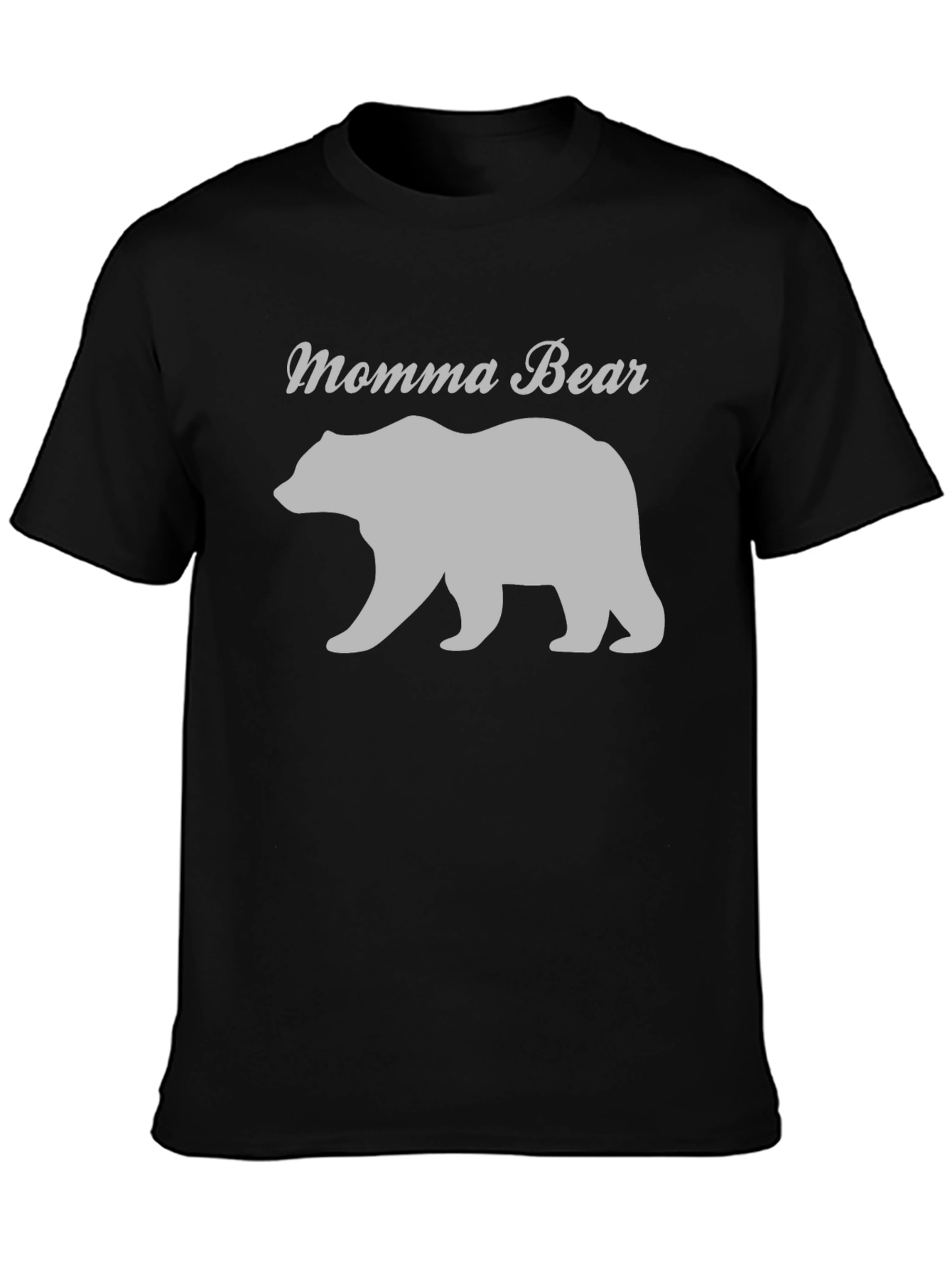 Momma Bear T-Shirt - Black Casual Tee