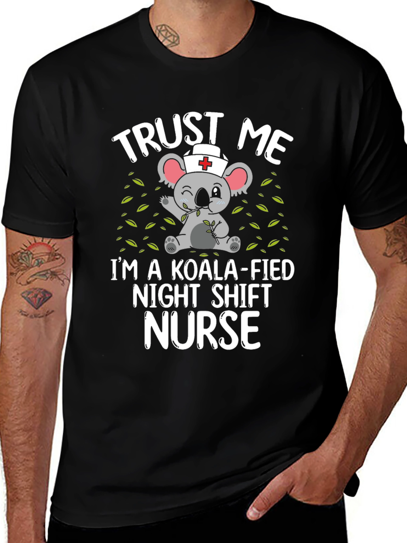 Koala-fied Night Shift Nurse T-Shirt