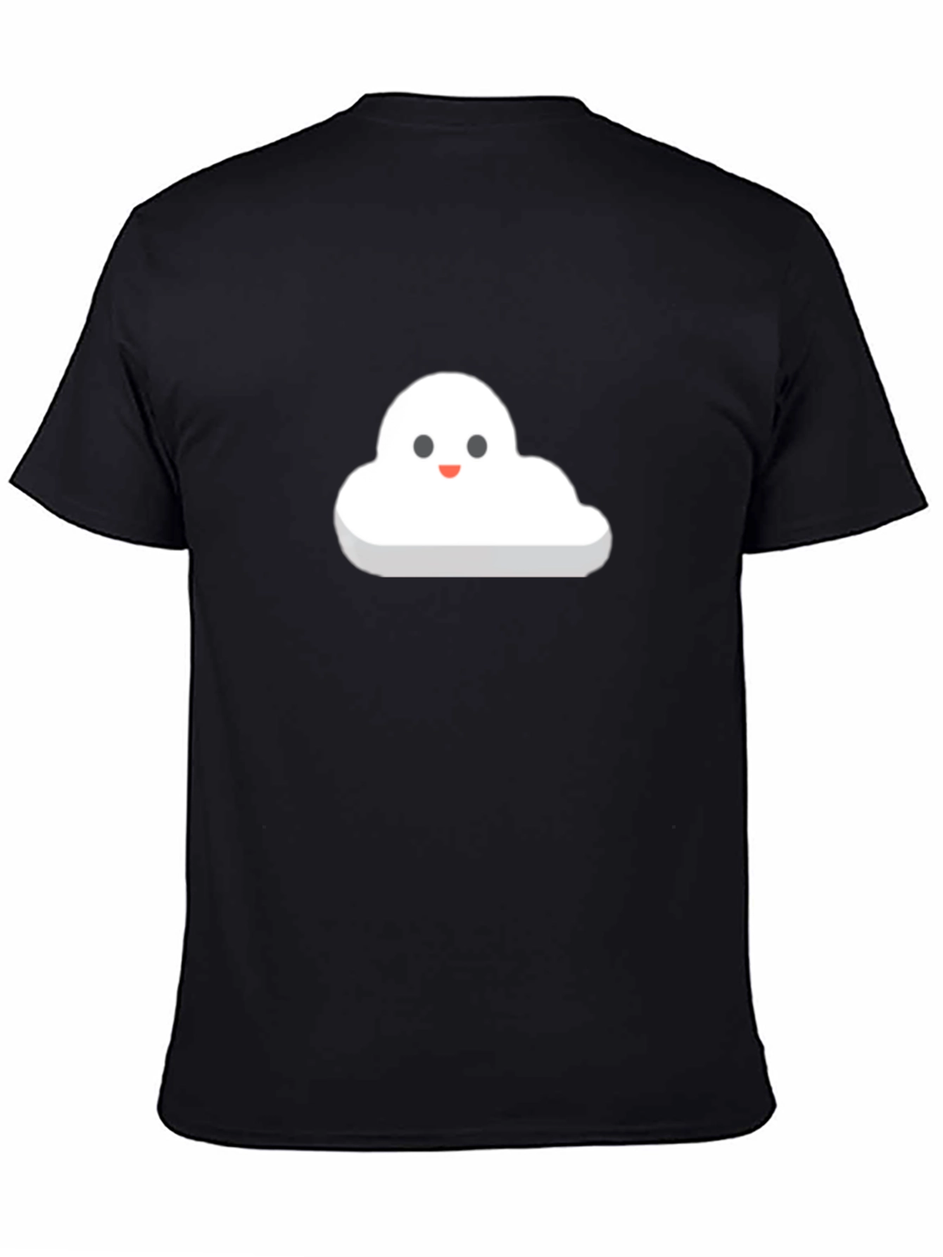 Cute Cloud T-Shirt - Black Cotton Blend
