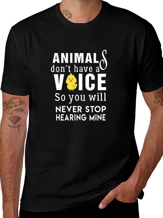 Animals Voice T-Shirt Vegan Activist Tee