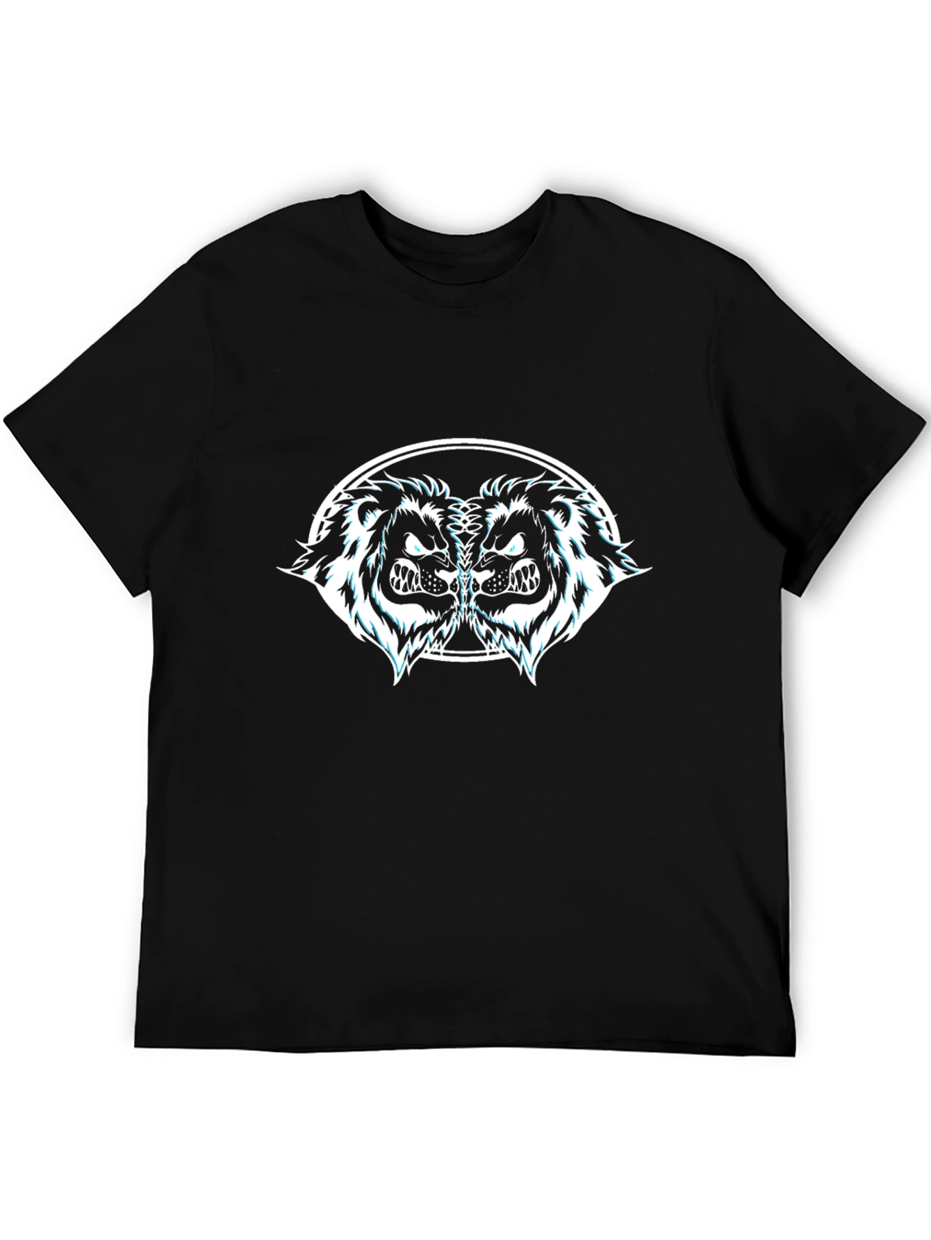 Bold Lion Graphic Black Tee