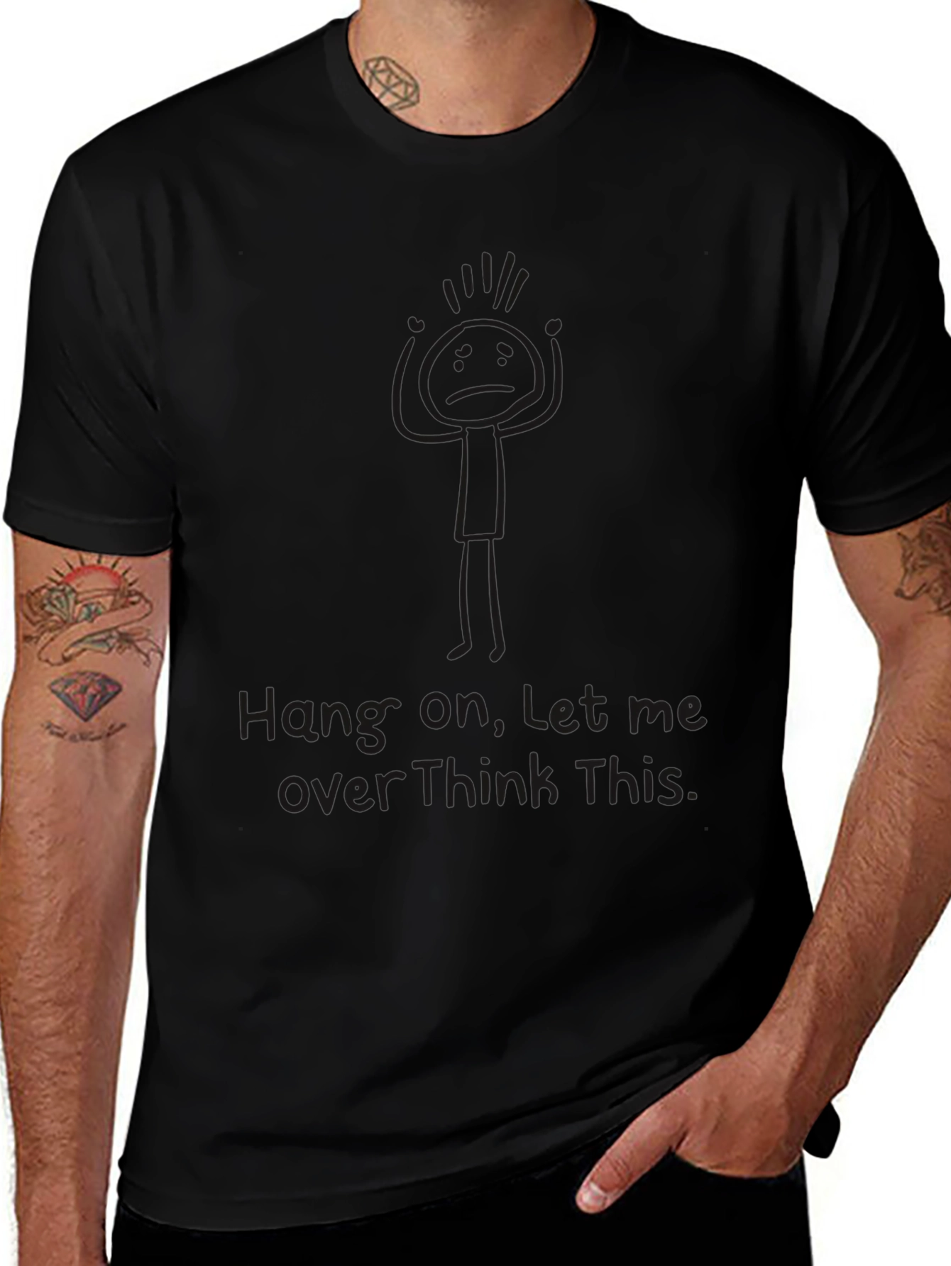 Hang On Funny Overthink T-Shirt