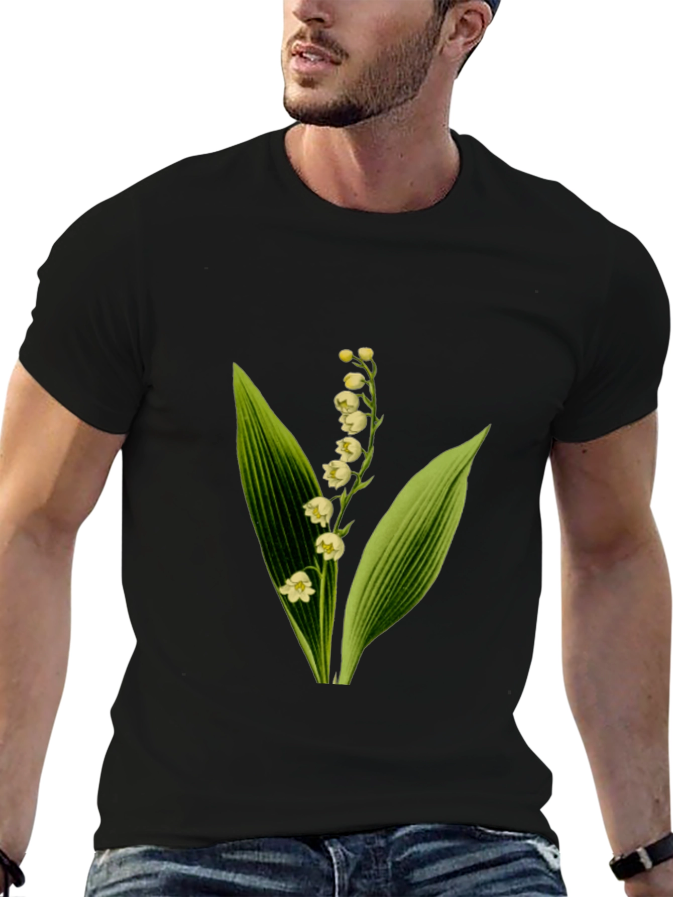 Lily of the Valley Graphic Tee - Botanical Design