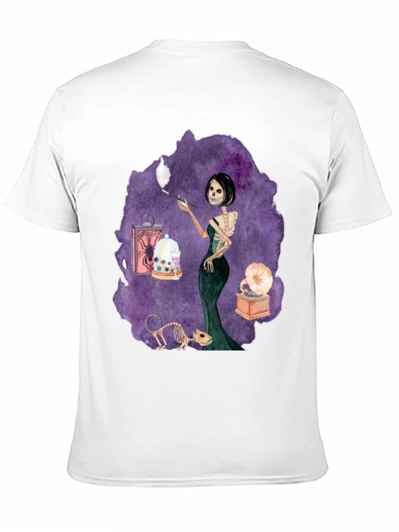 Skeleton Woman Tee - Spooky Halloween Style