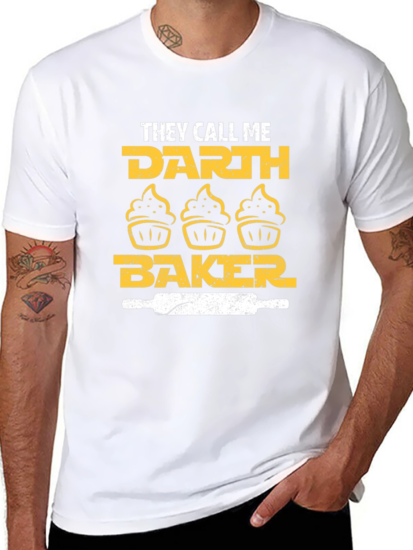 Darth Baker Graphic T-Shirt - Funny Baking Tee