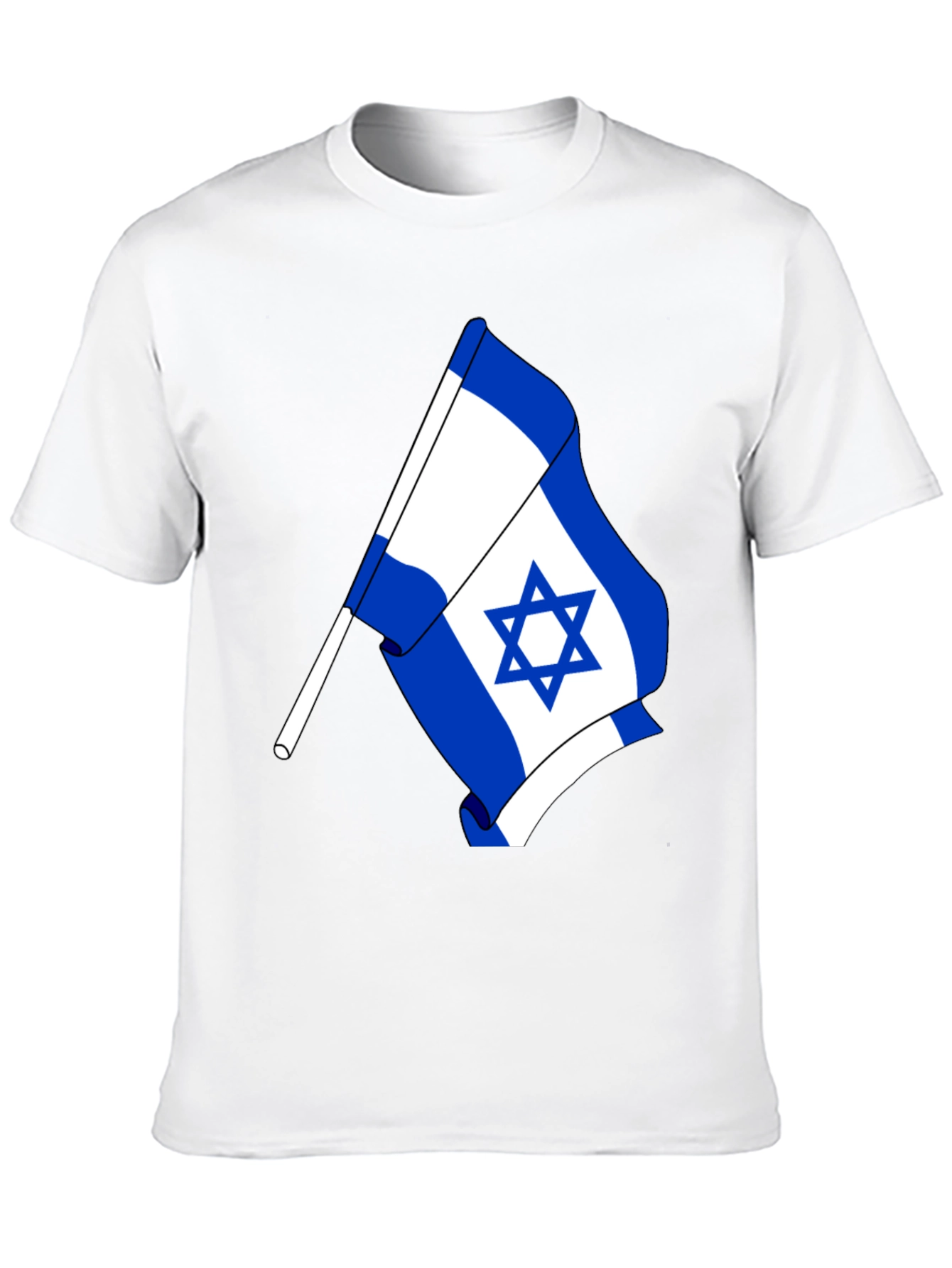 Israel Flag Graphic T-Shirt - Black