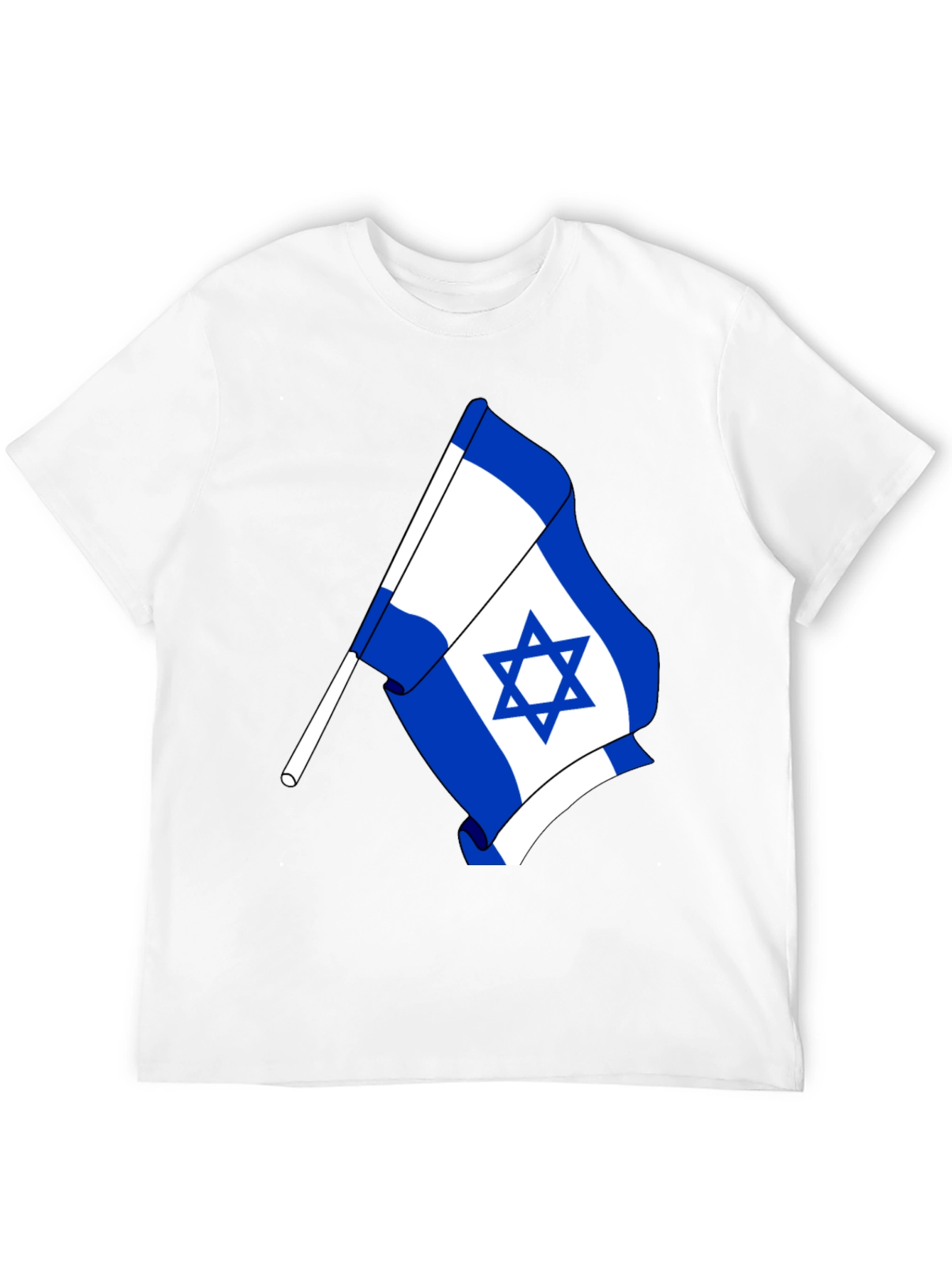Israel Flag Graphic T-Shirt - Black