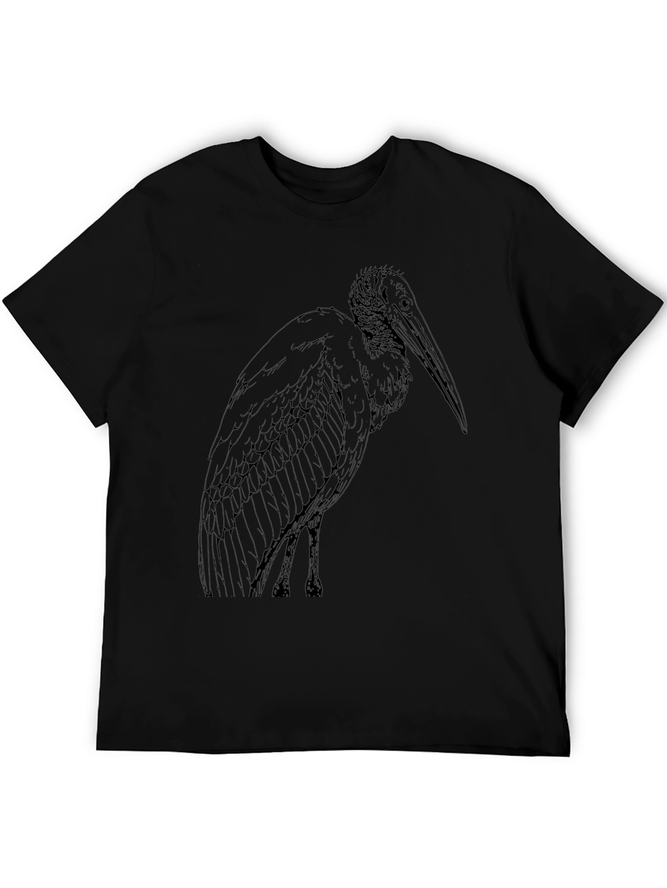 Wood Stork Graphic Tee - Mens Black T-Shirt