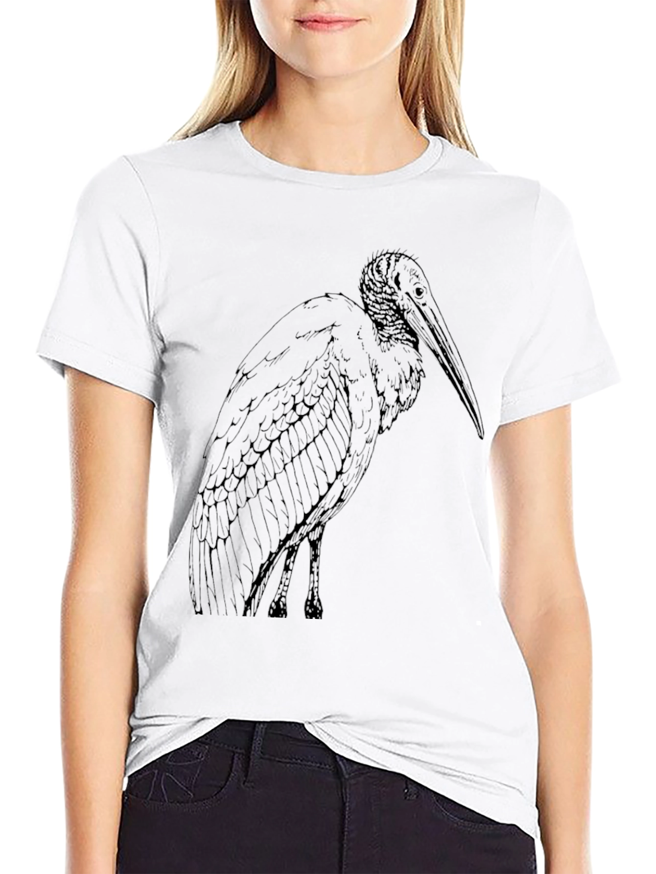 Wood Stork Graphic Tee - Mens Black T-Shirt