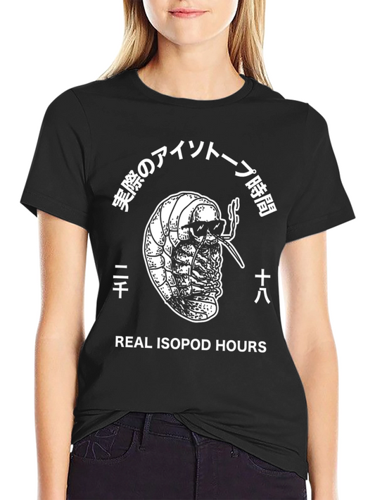 Real Isopod Hours Black Graphic Tee