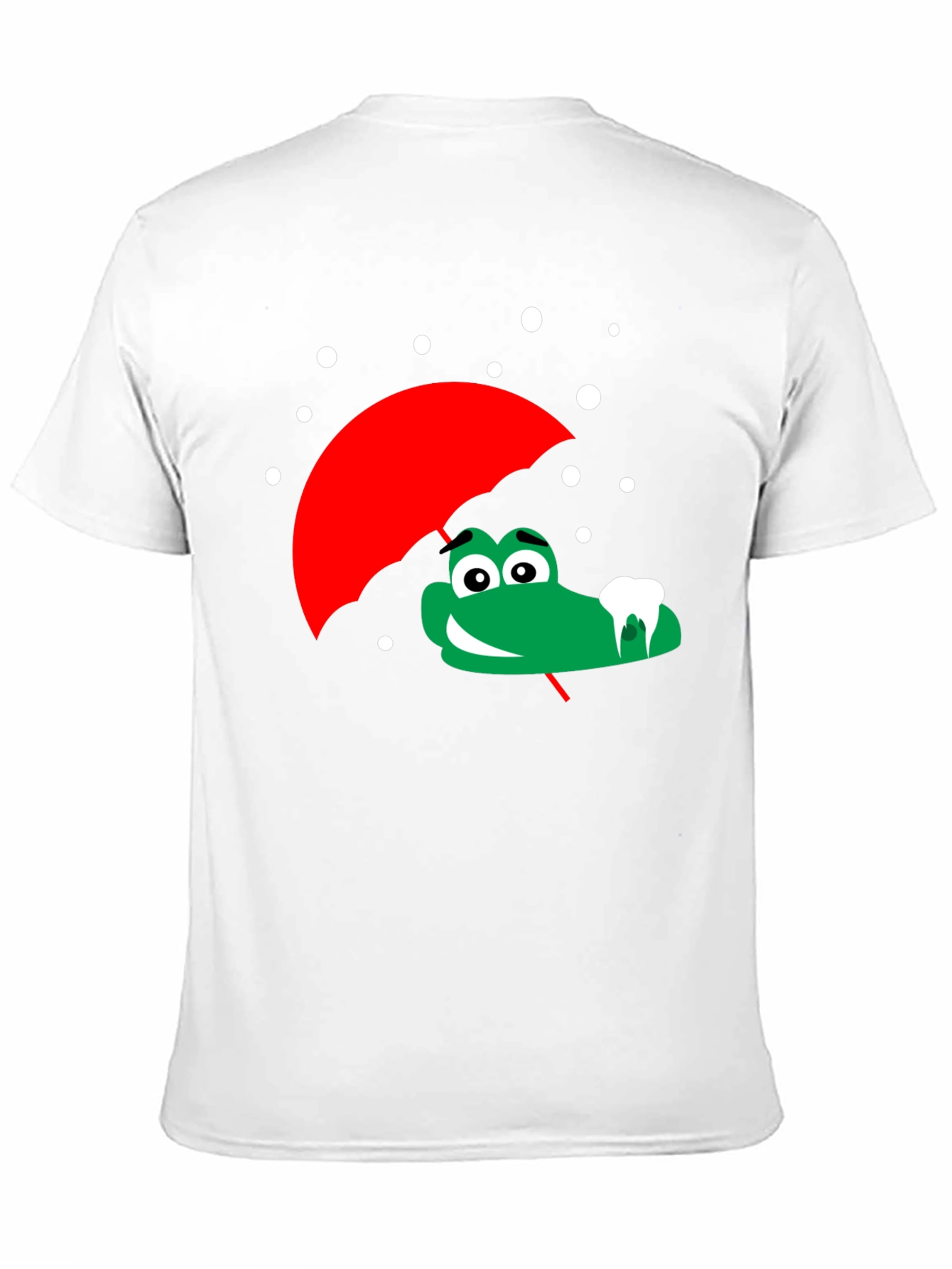 Cartoon Alligator with Umbrella Graphic Tee