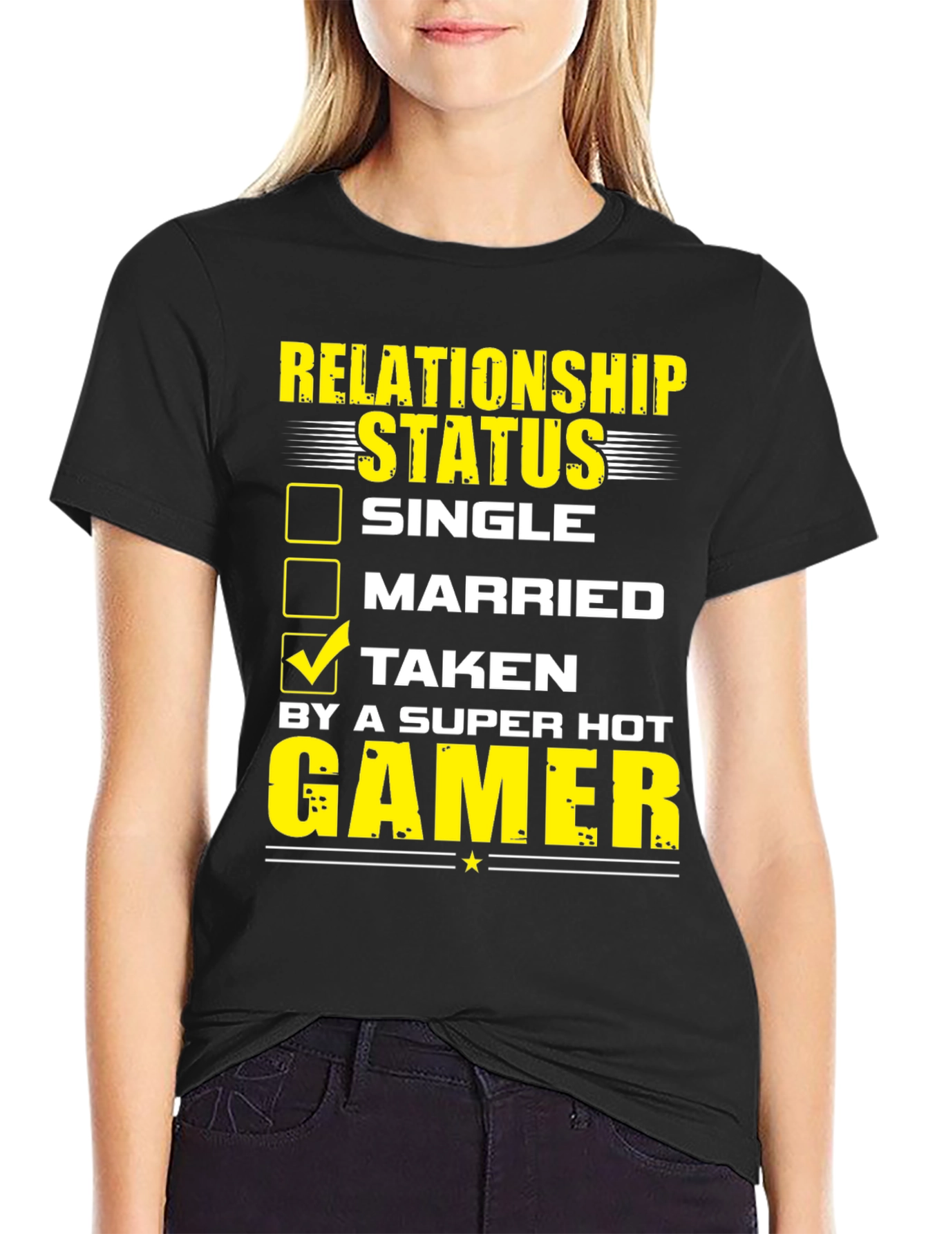 Relationship Status: Taken by a Super Hot Gamer T-Shirt