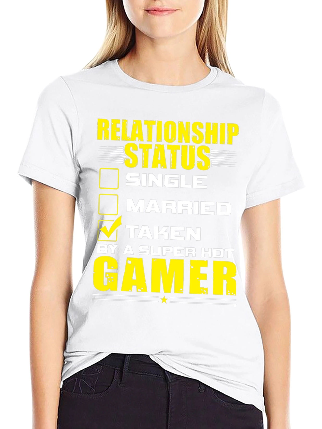 Relationship Status: Taken by a Super Hot Gamer T-Shirt