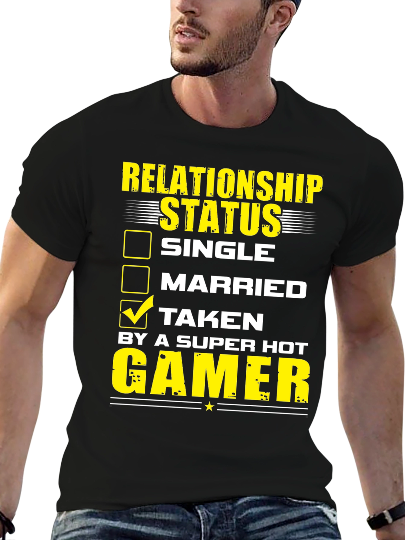 Relationship Status: Taken by a Super Hot Gamer T-Shirt