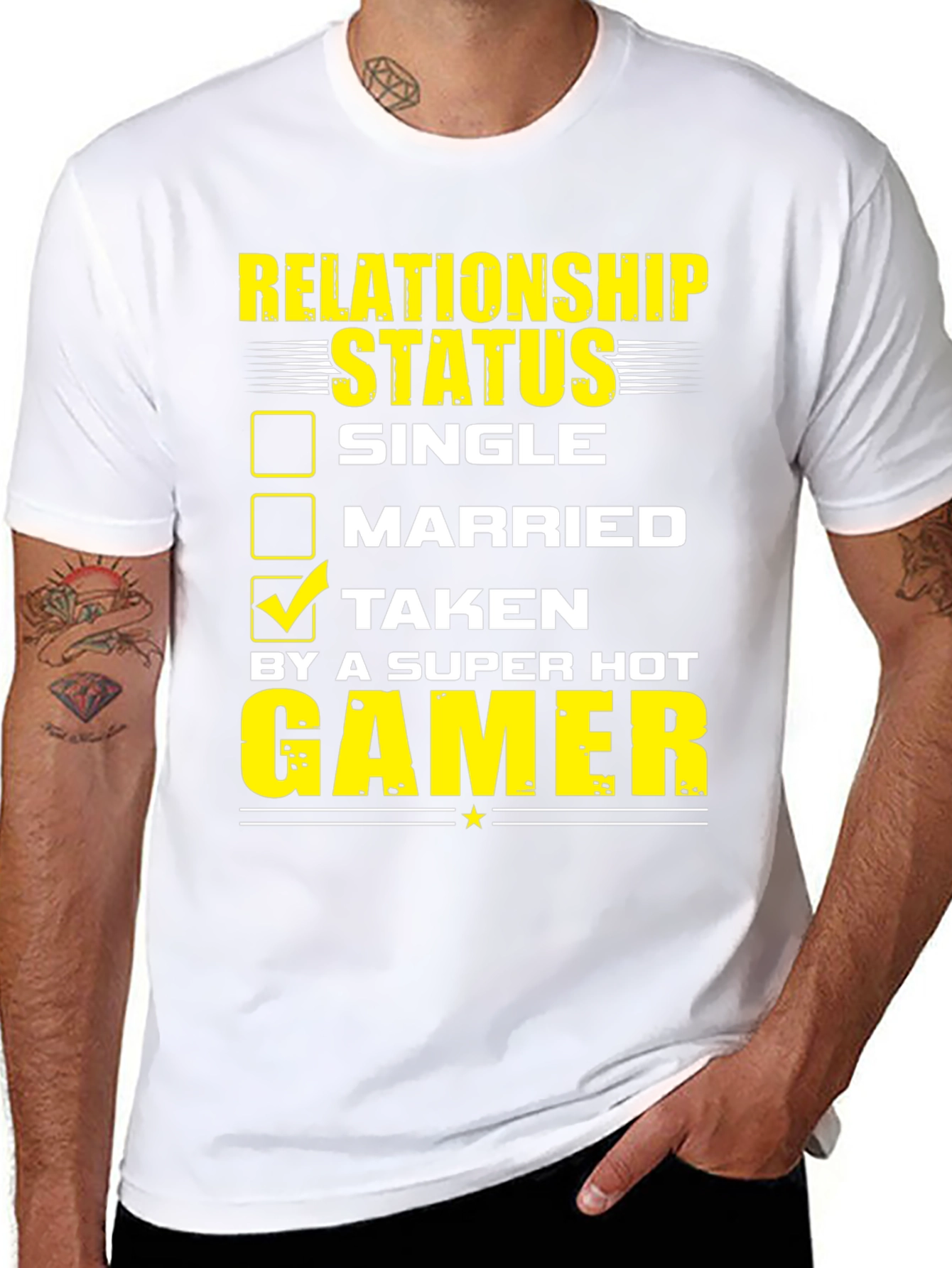 Relationship Status: Taken by a Super Hot Gamer T-Shirt