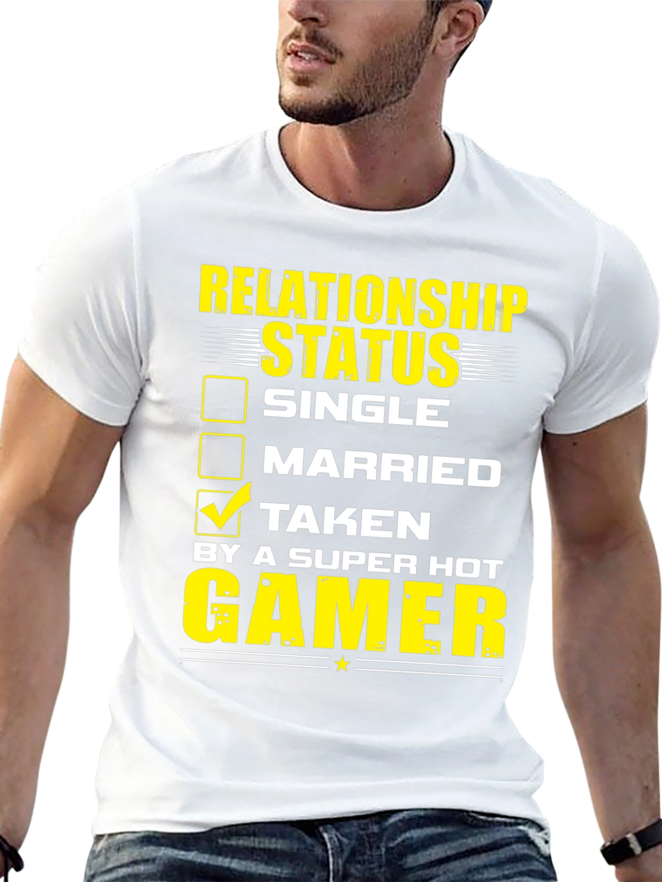 Relationship Status: Taken by a Super Hot Gamer T-Shirt