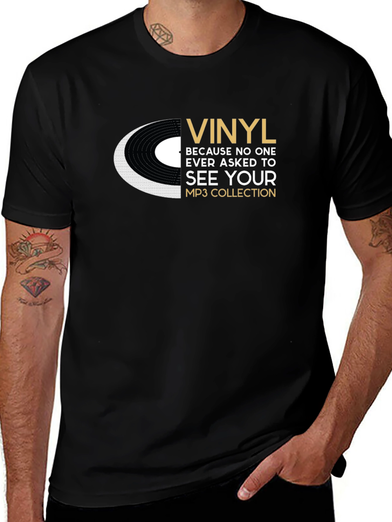 Vinyl MP3 Collection Graphic Tee