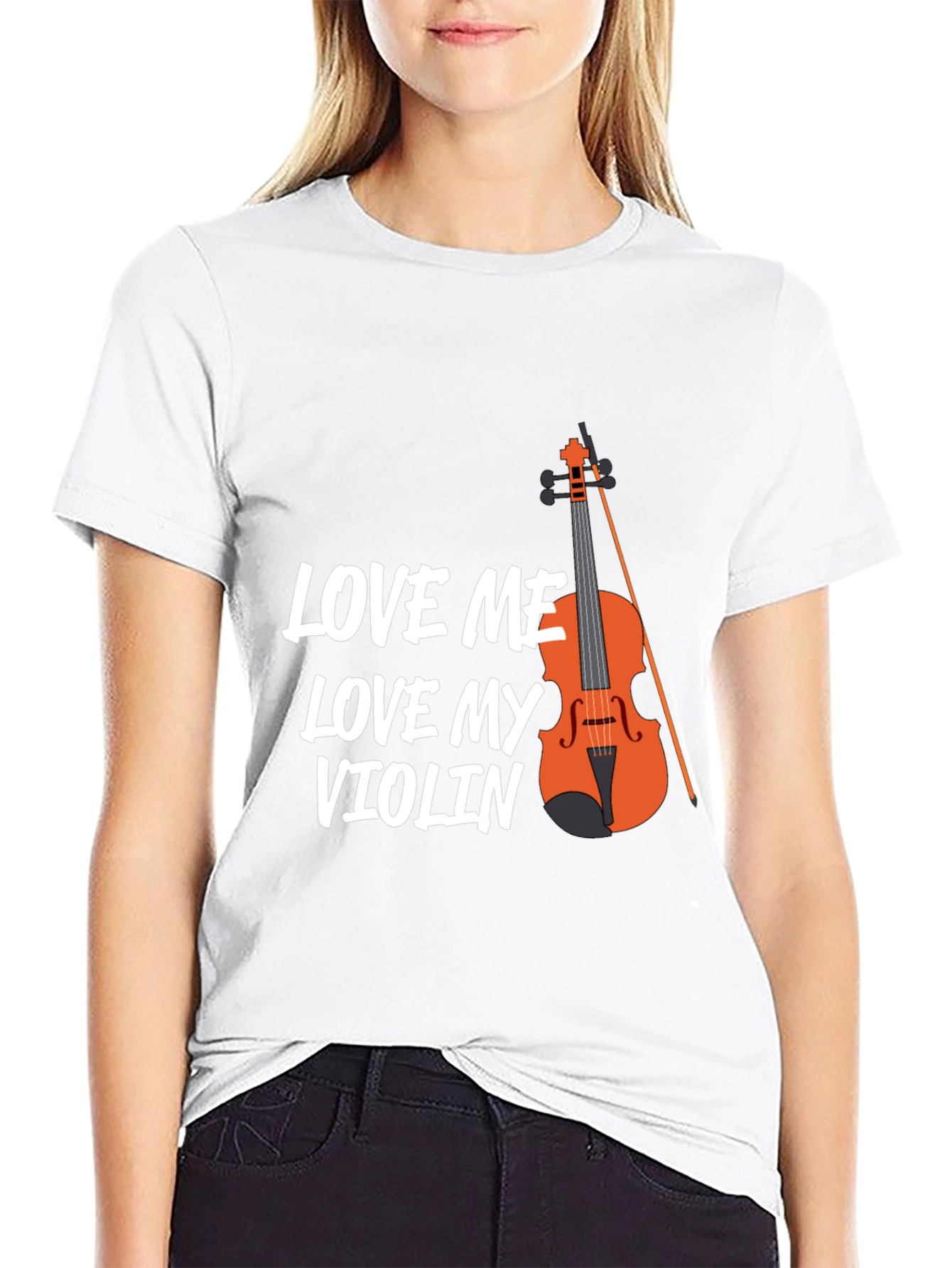 Love Me Love My Violin T-Shirt - Musician Tee