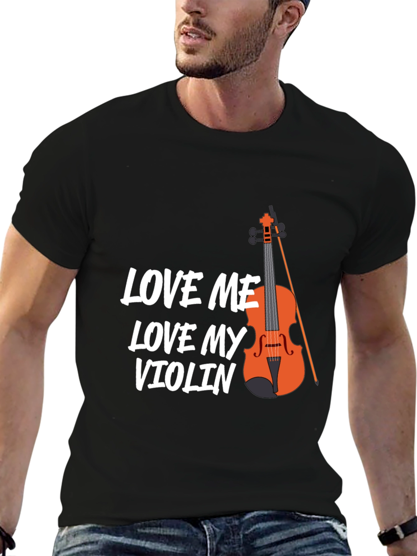 Love Me Love My Violin T-Shirt - Musician Tee