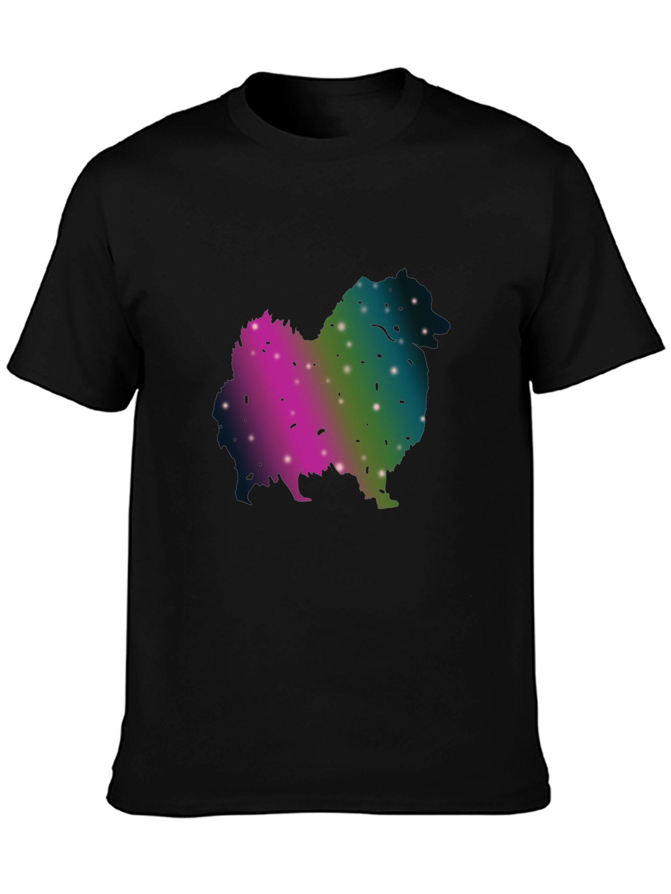 Galaxy Dog Silhouette Graphic Tee