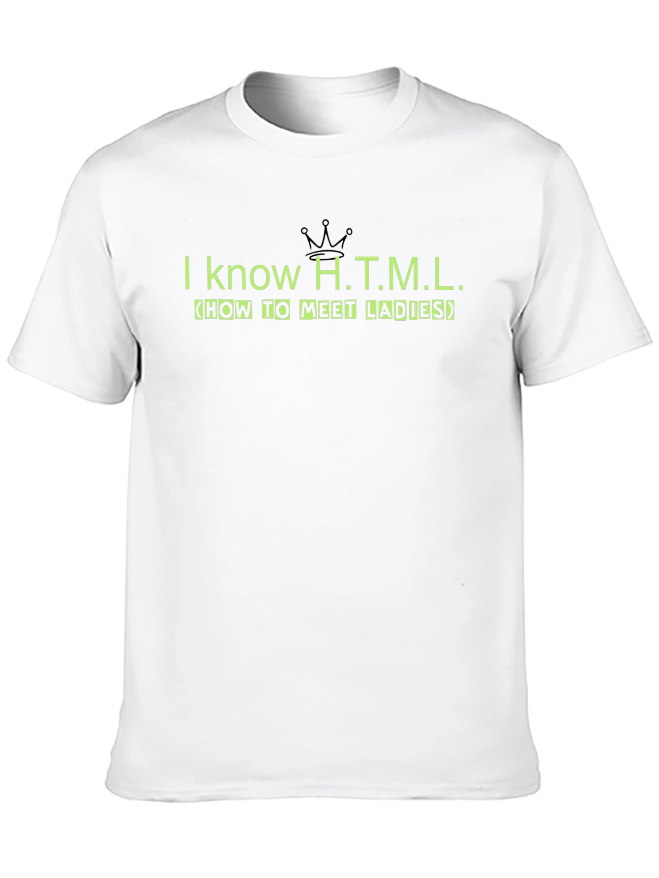 I Know HTML Funny Coding T-Shirt - Black