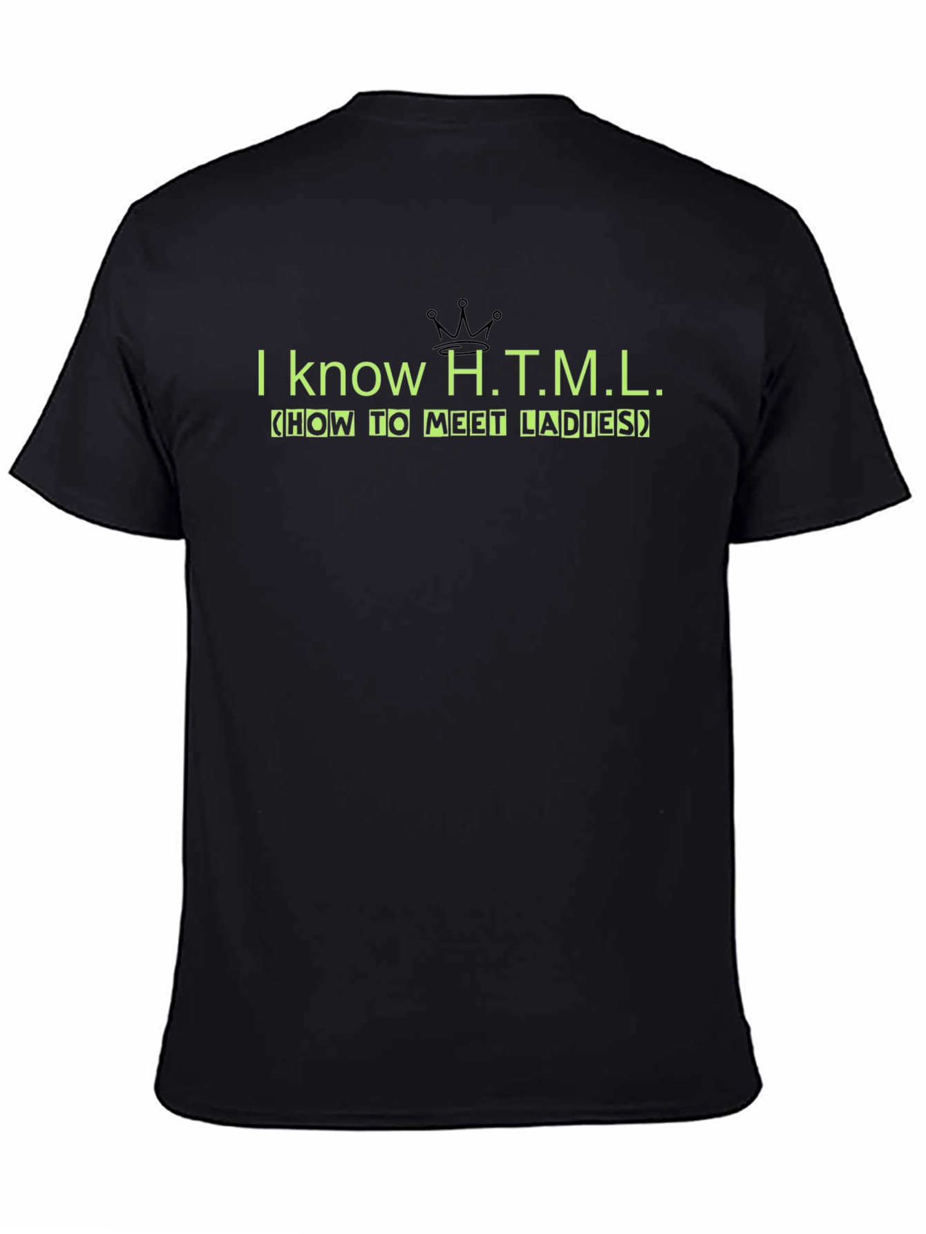I Know HTML Funny Coding T-Shirt - Black