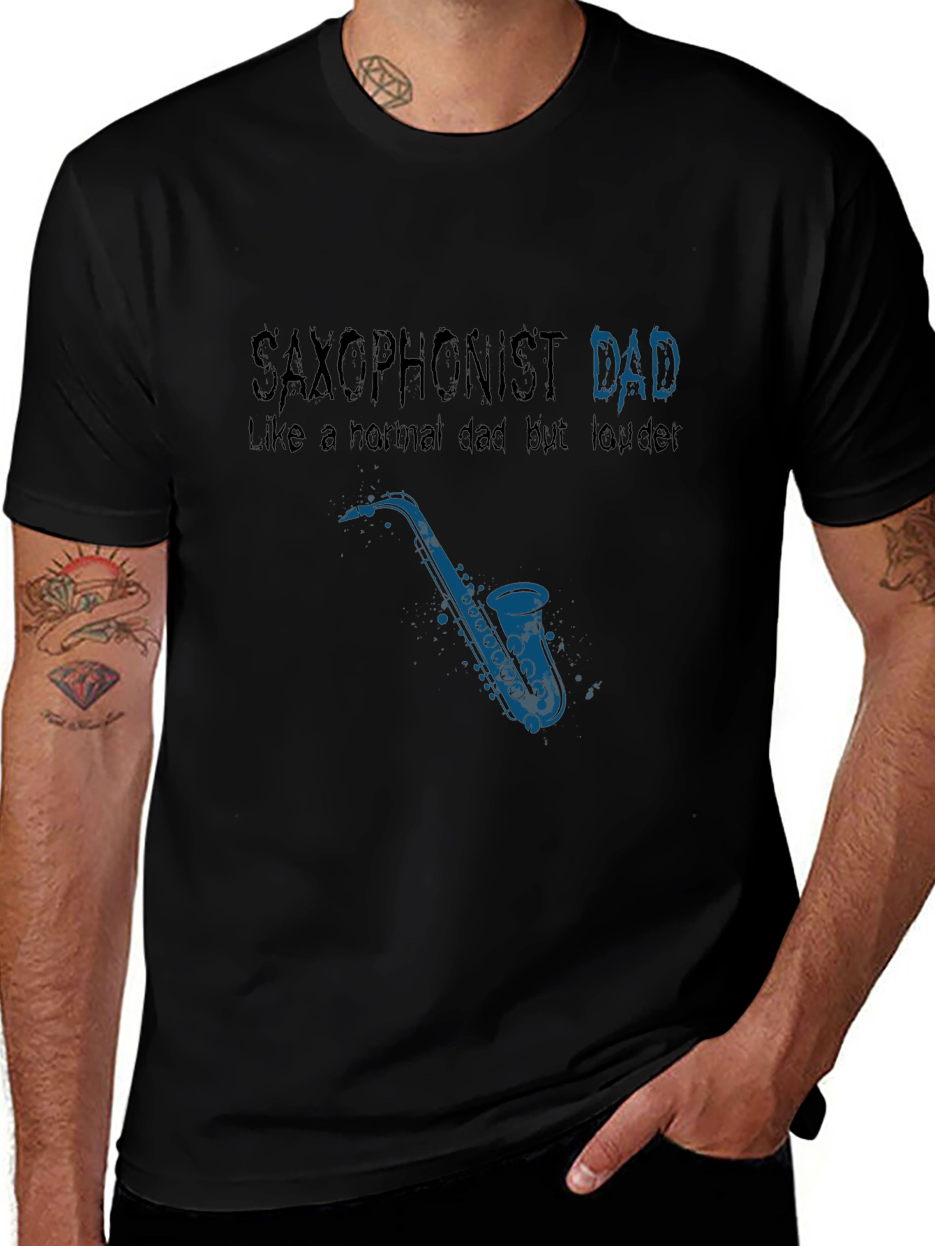 Saxophonist Dad T-Shirt - Musician Fathers Day Gift