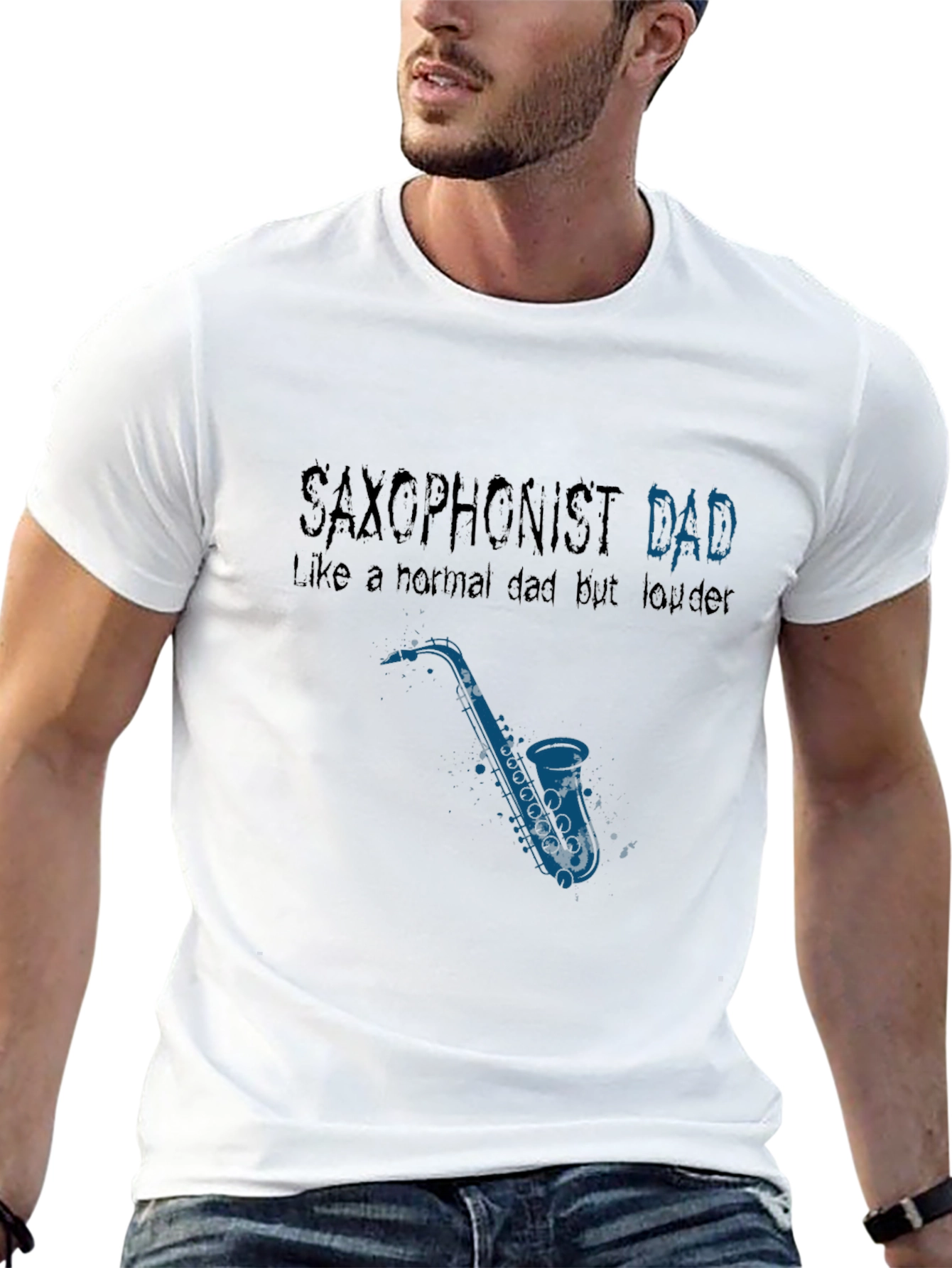 Saxophonist Dad T-Shirt - Musician Fathers Day Gift