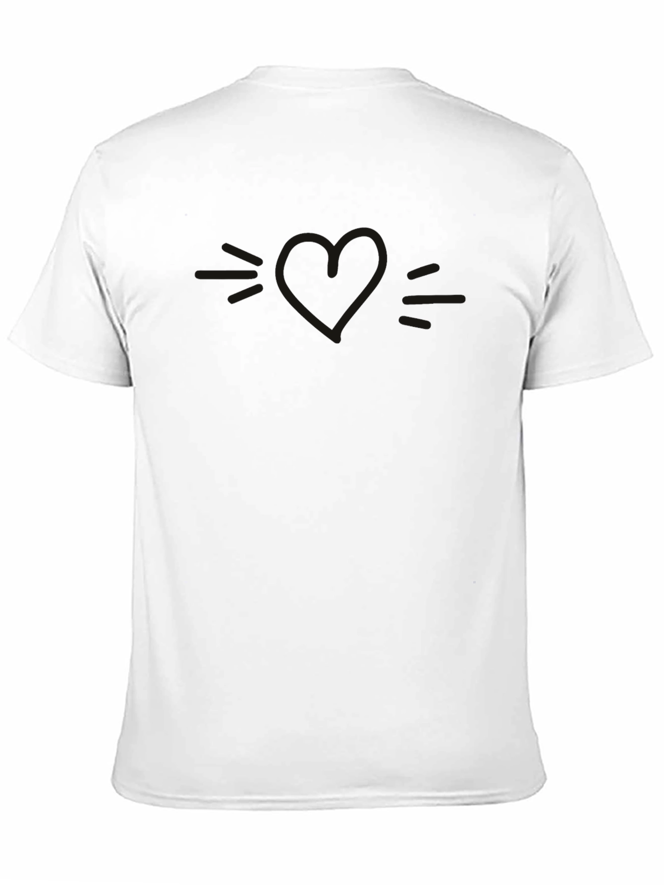 Mens Solid Black Crew Neck T-Shirt Casual Style