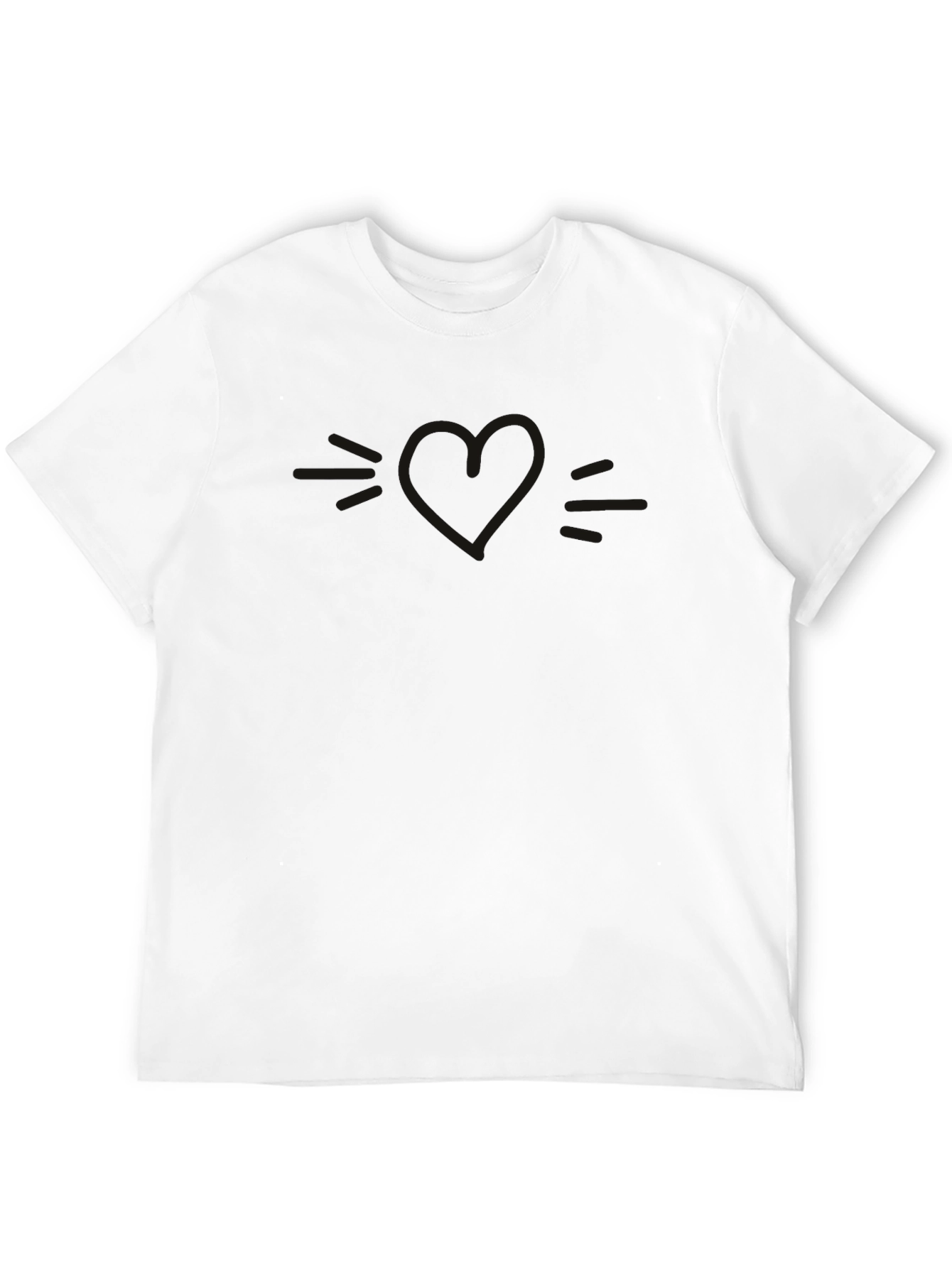 Mens Solid Black Crew Neck T-Shirt Casual Style