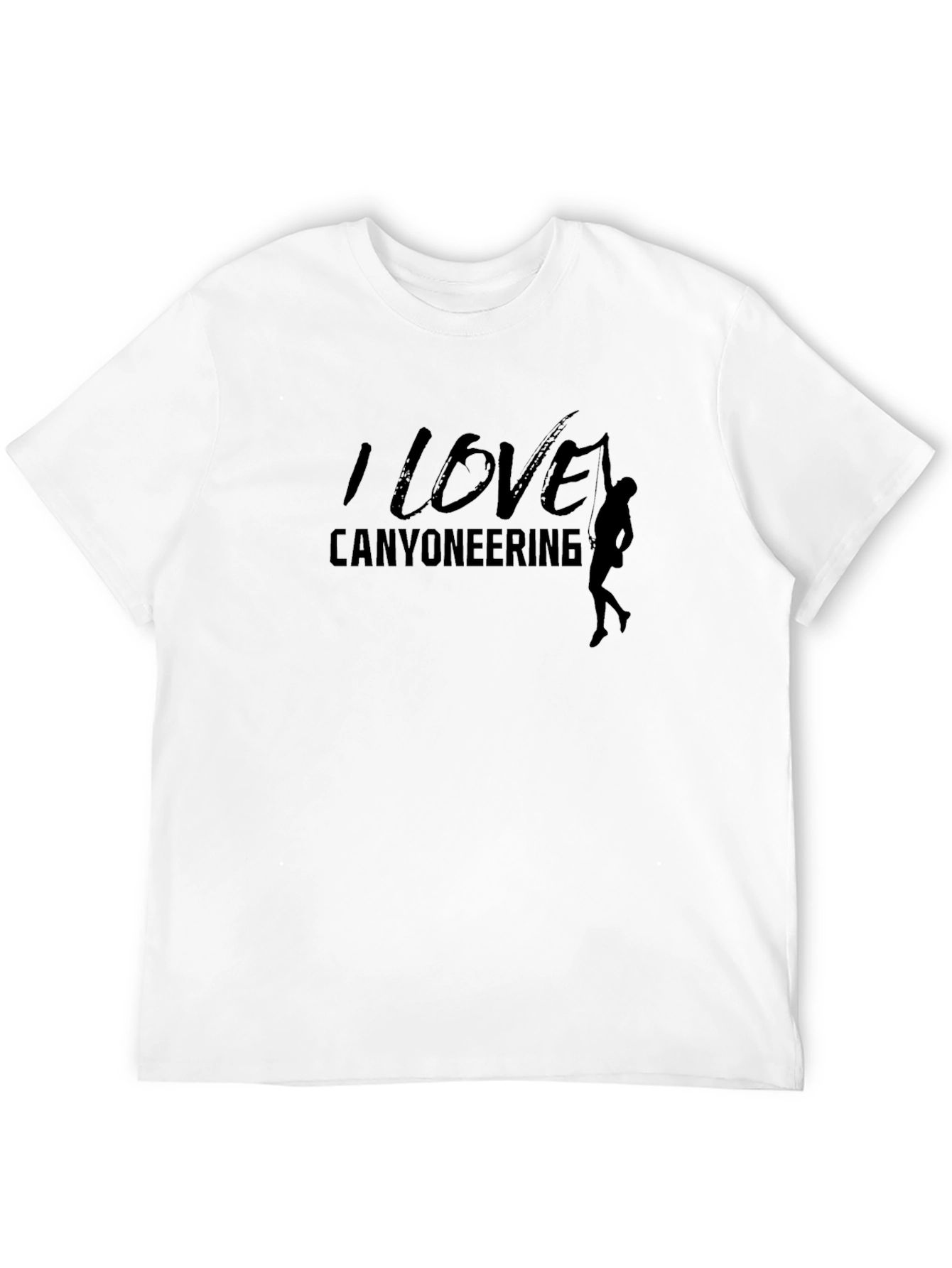 I Love Canyoneering Black Graphic Tee