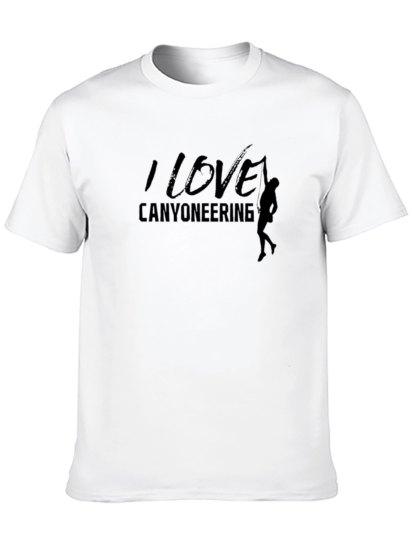 I Love Canyoneering Black Graphic Tee