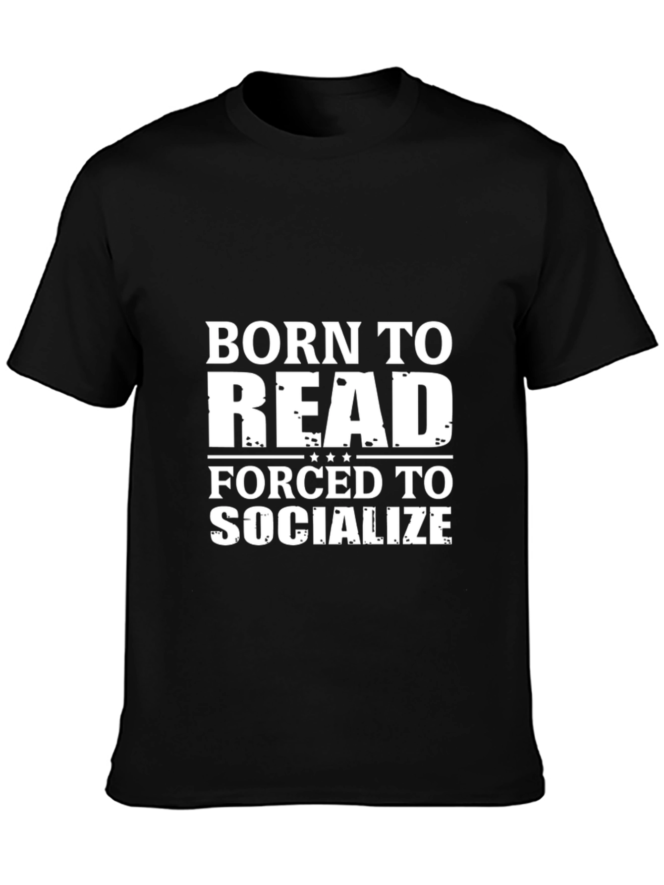 Born To Read T-Shirt Funny Social Introvert Tee