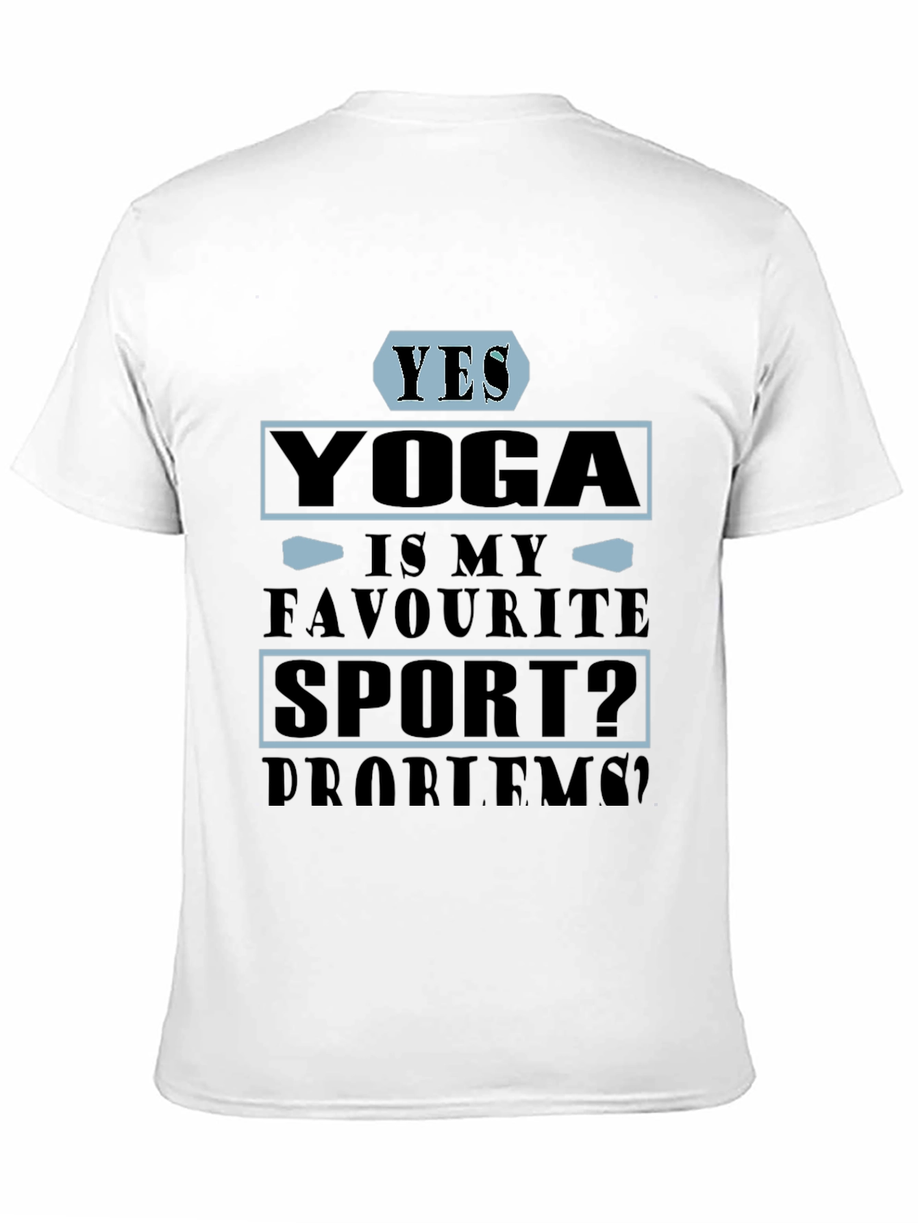 Yoga Is My Favourite Sport? Mens Black T-Shirt