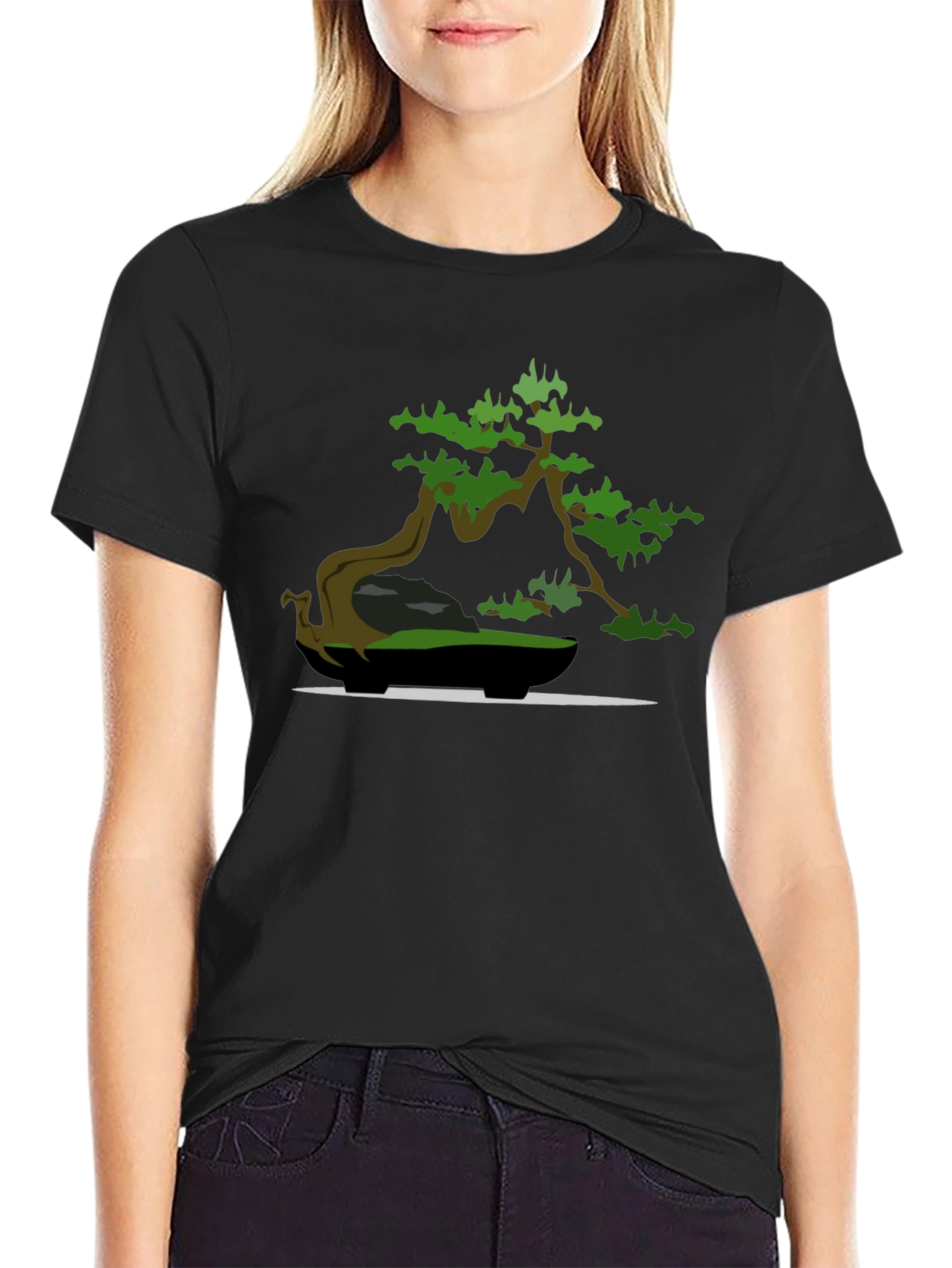 Bonsai Tree Graphic Tee - Zen Style