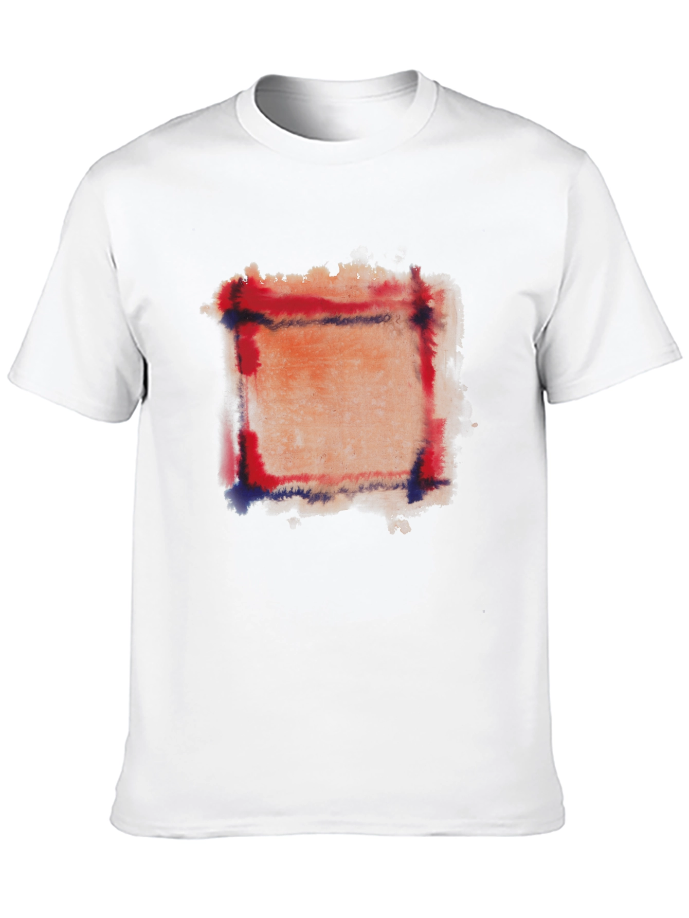 Abstract Square Graphic Black T-Shirt