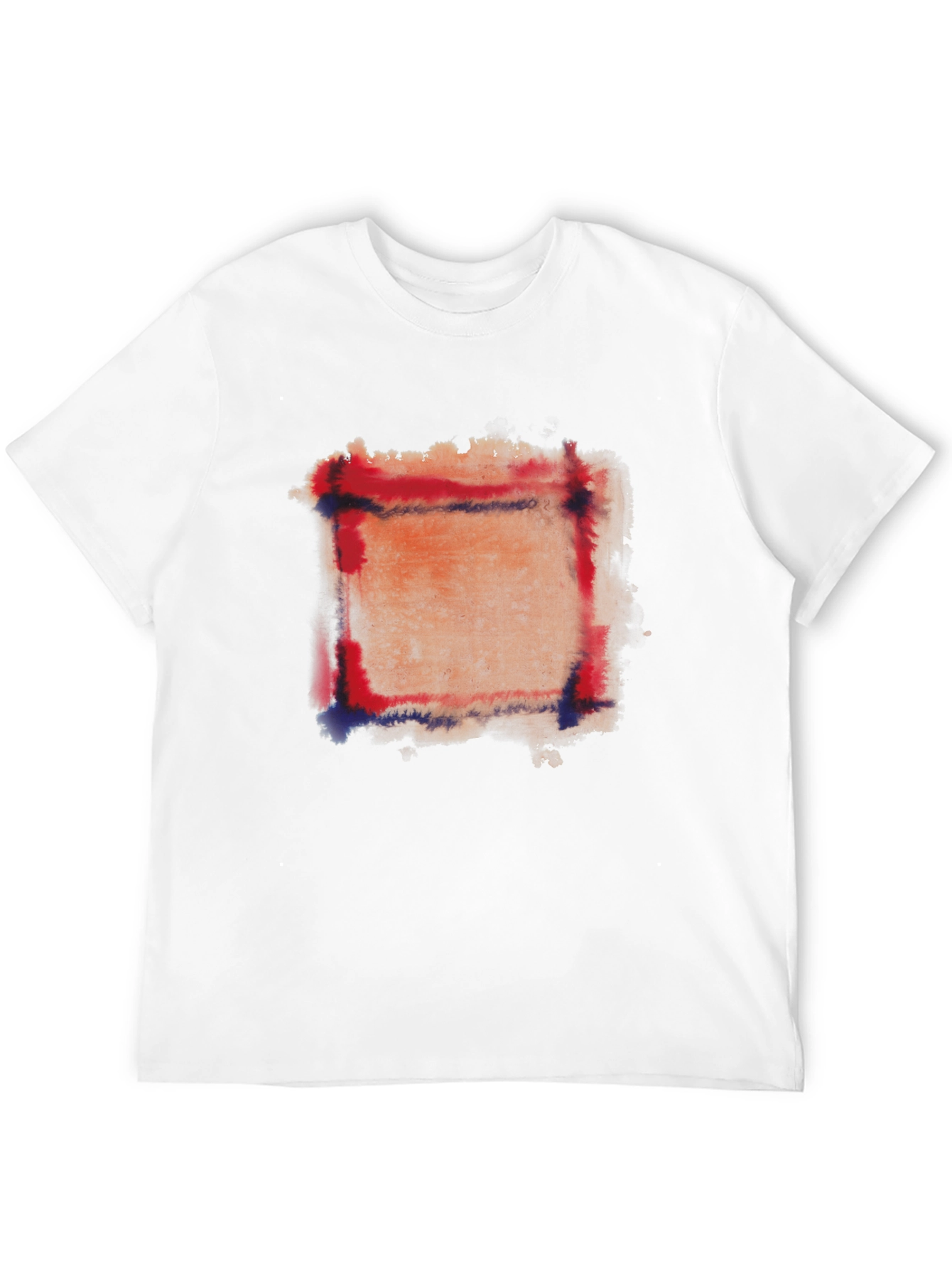 Abstract Square Graphic Black T-Shirt