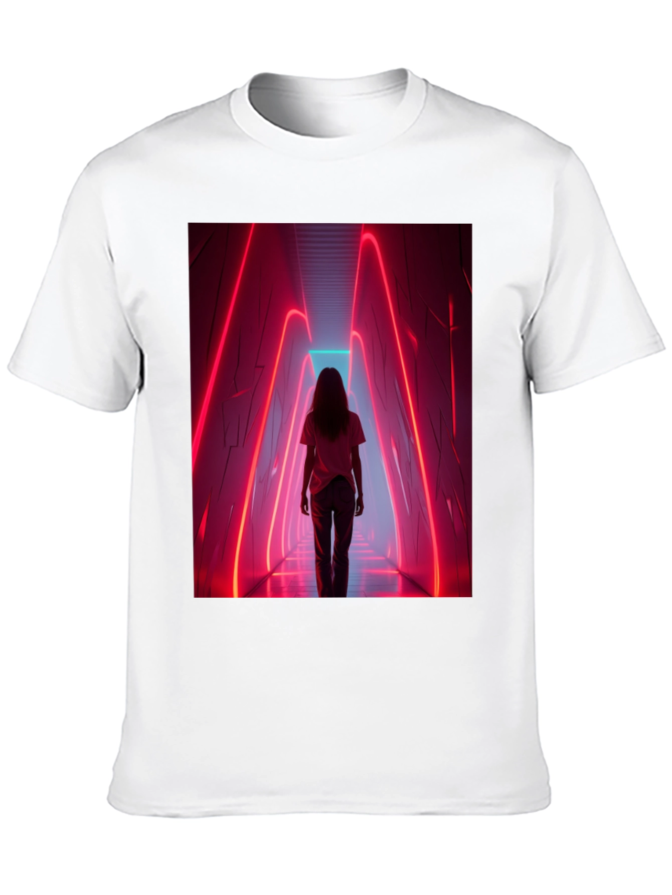 Neon Tunnel Black Graphic Tee