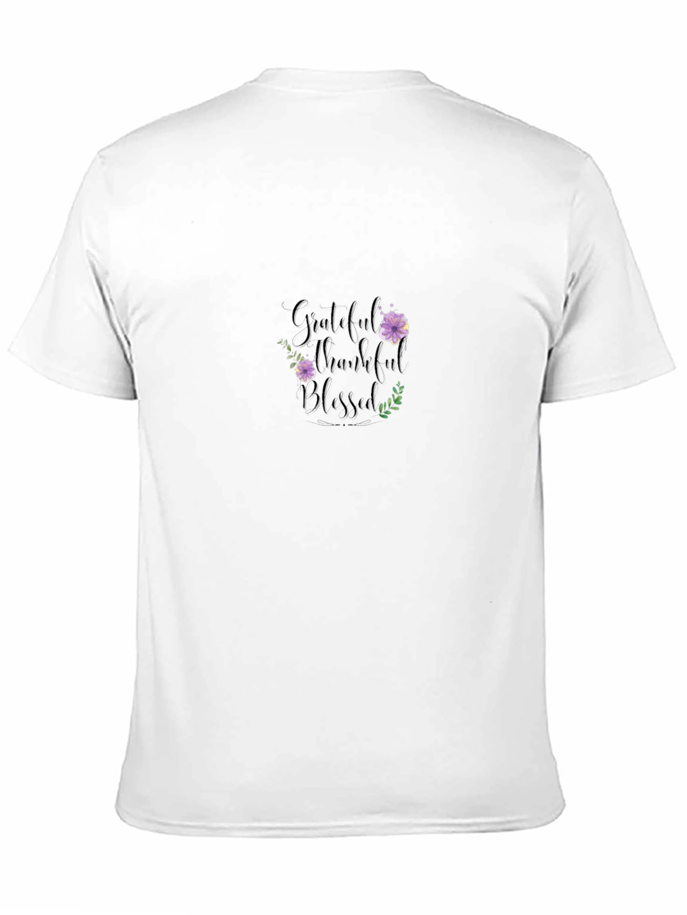 Grateful Thankful Blessed Black T-Shirt