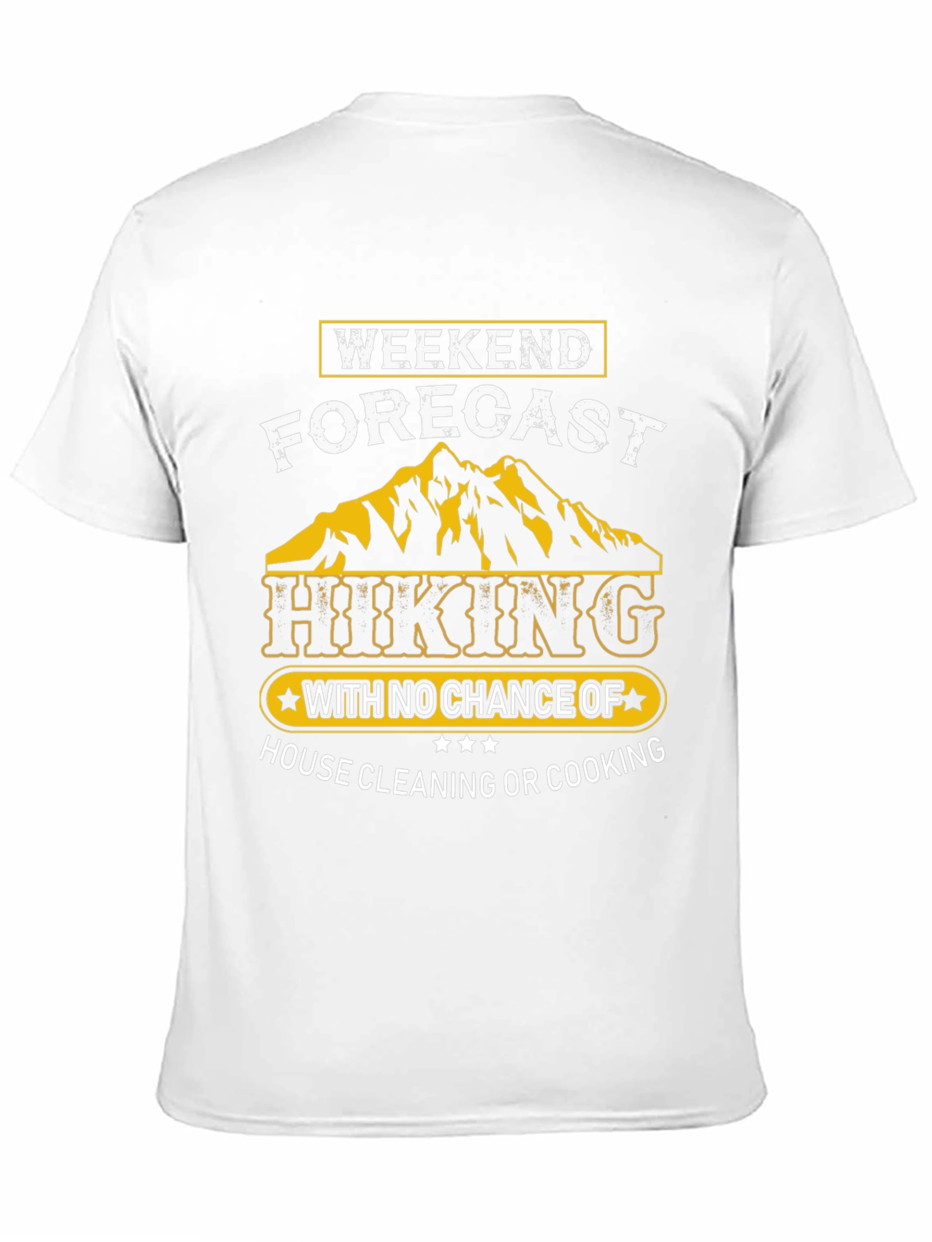 Weekend Hiking Forecast Black T-Shirt