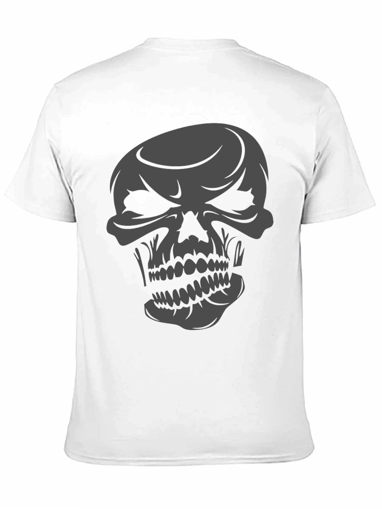 Skull Graphic Tee - Mens Casual Black T-Shirt