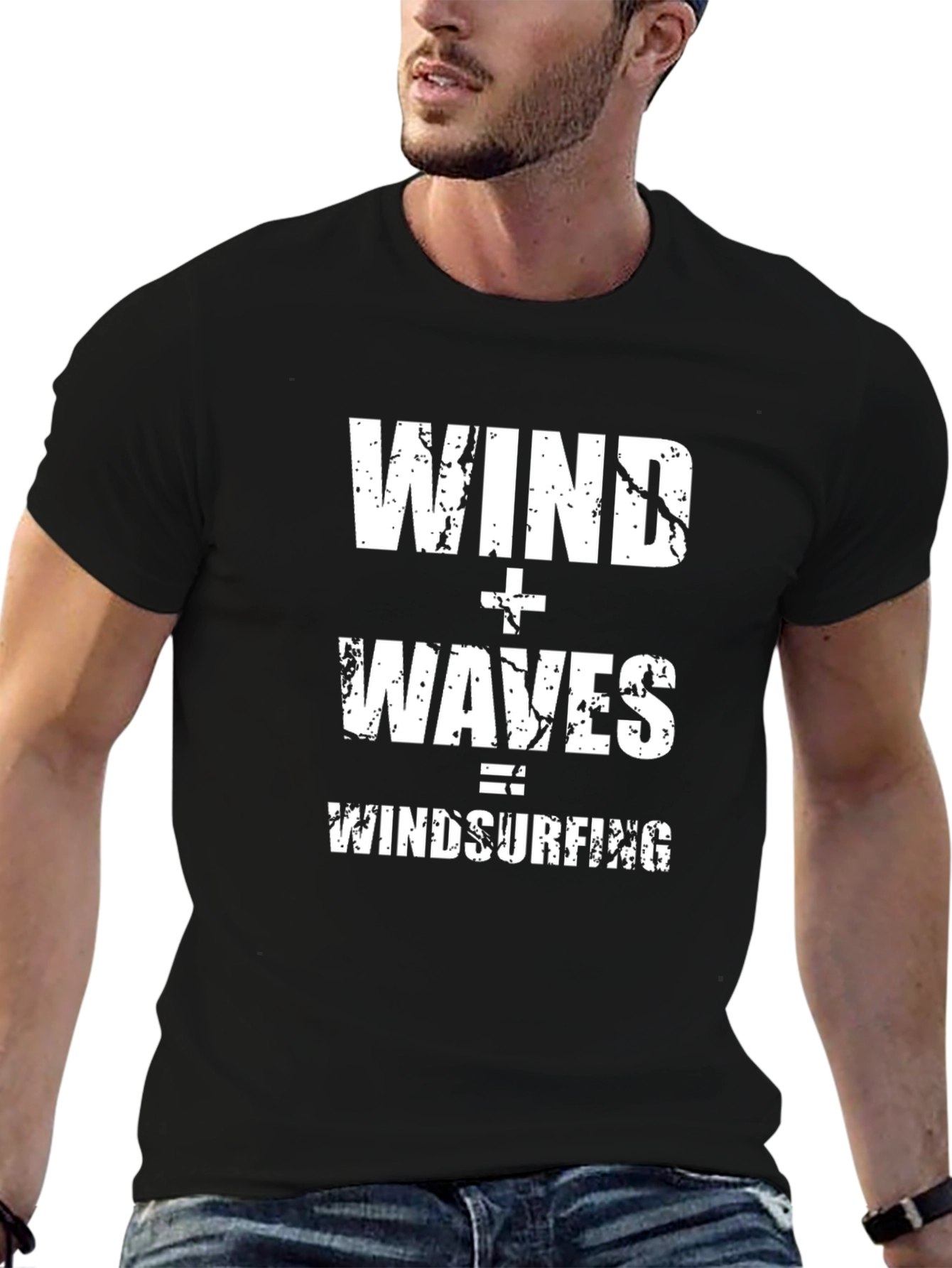 Wind and Waves Windsurfing Graphic T-Shirt