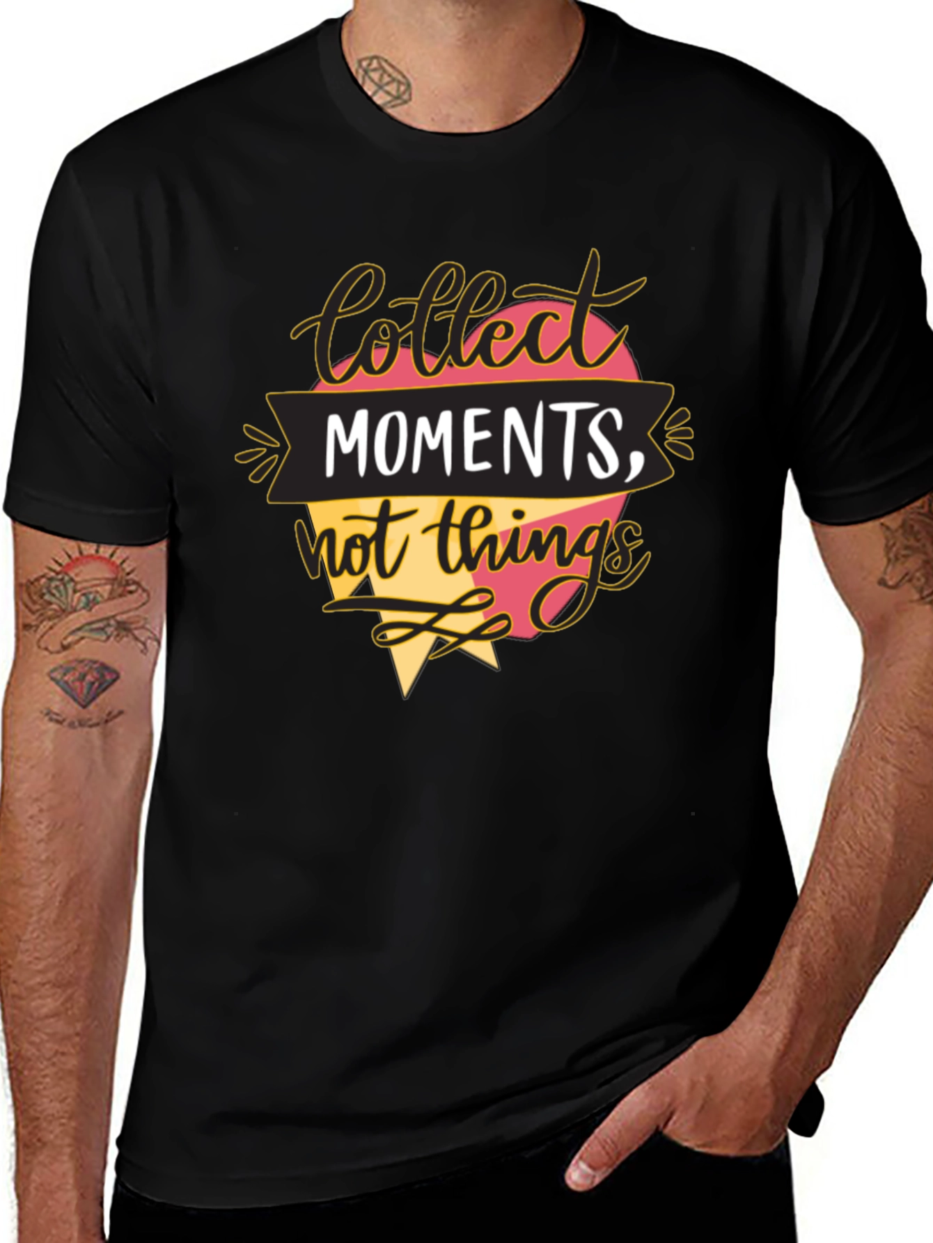 Collect Moments T-Shirt - Inspirational Quote Tee