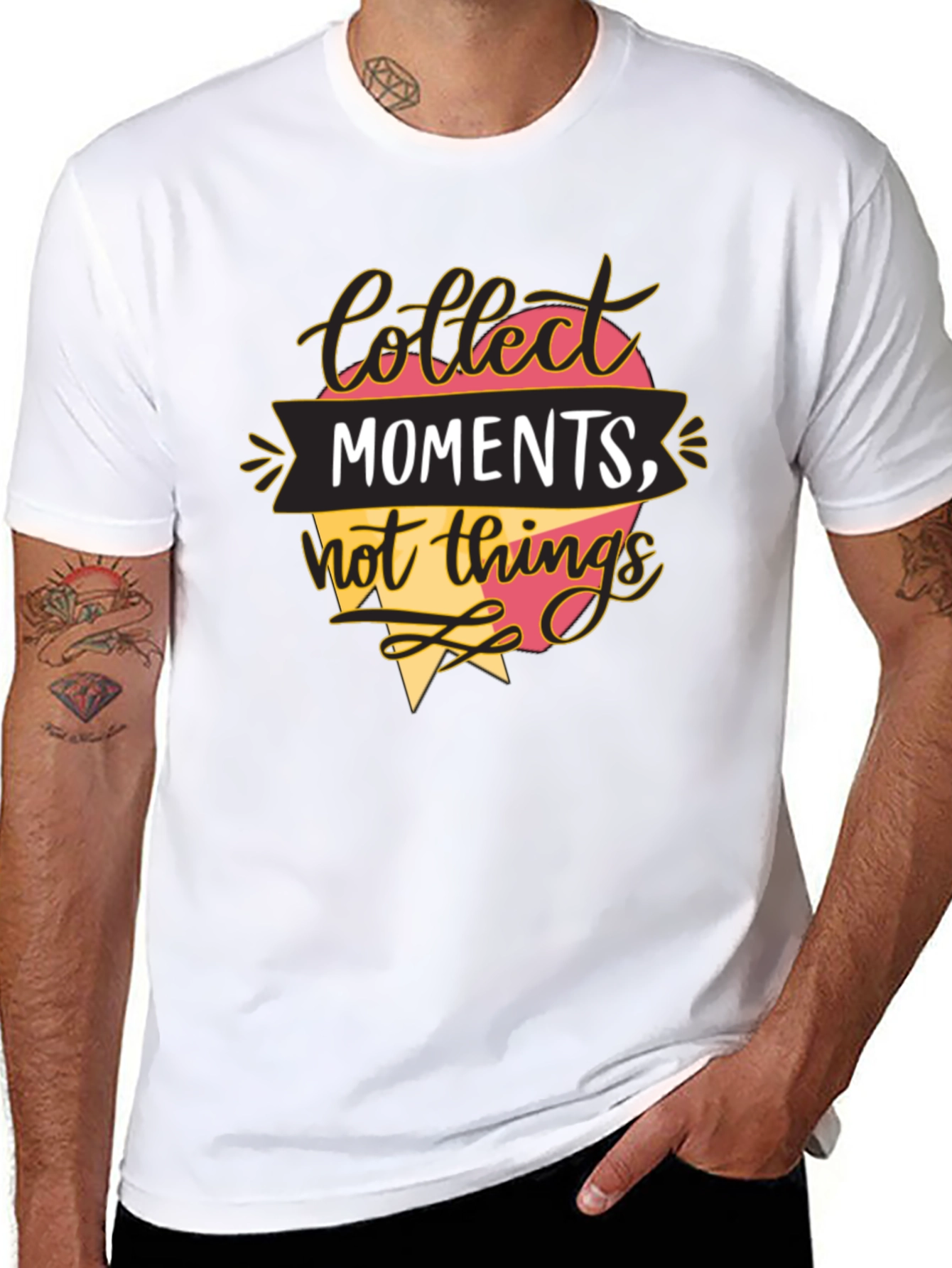 Collect Moments T-Shirt - Inspirational Quote Tee