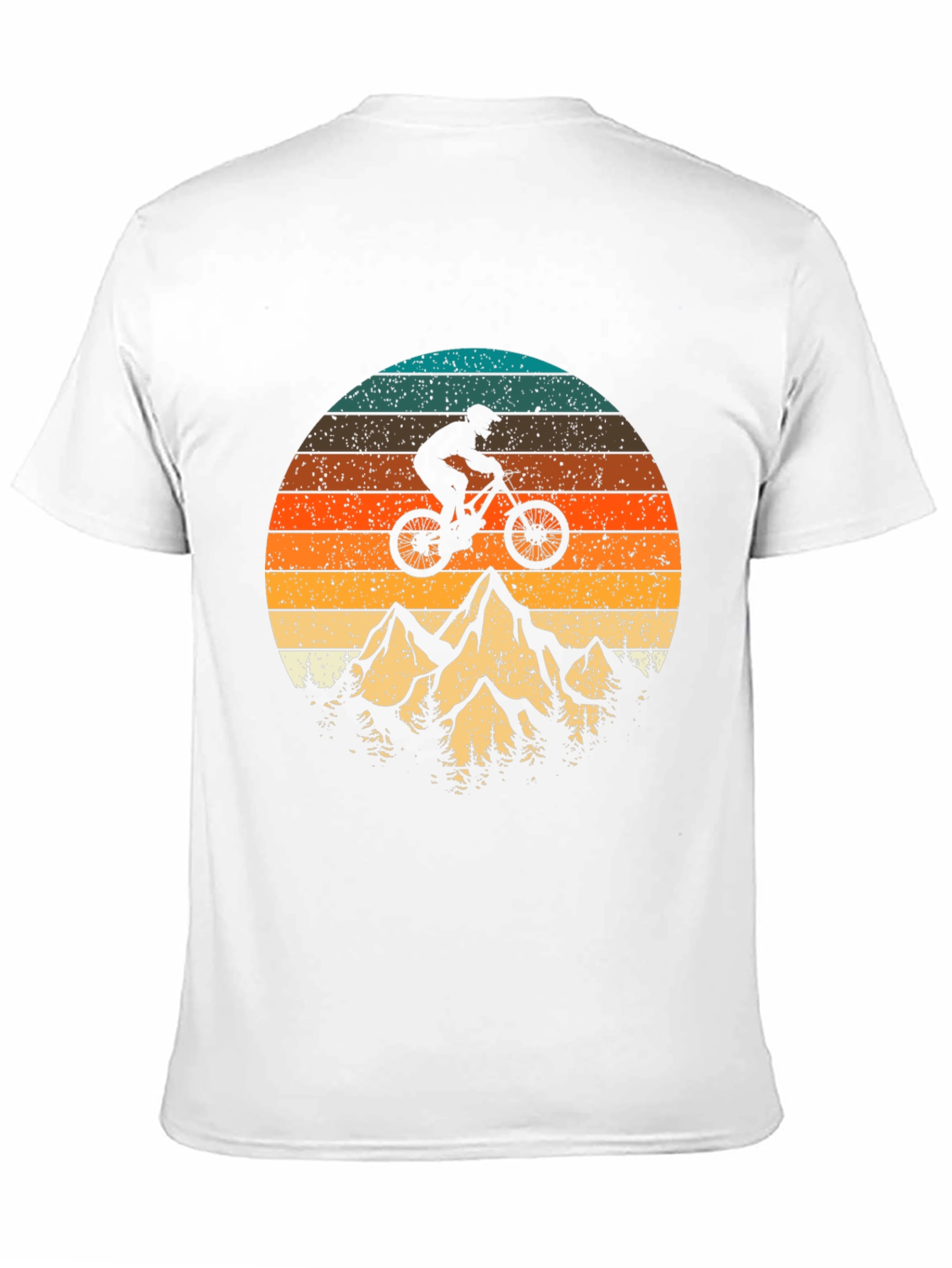Mountain Biking Sunset Graphic Tee - Adventure Awaits!