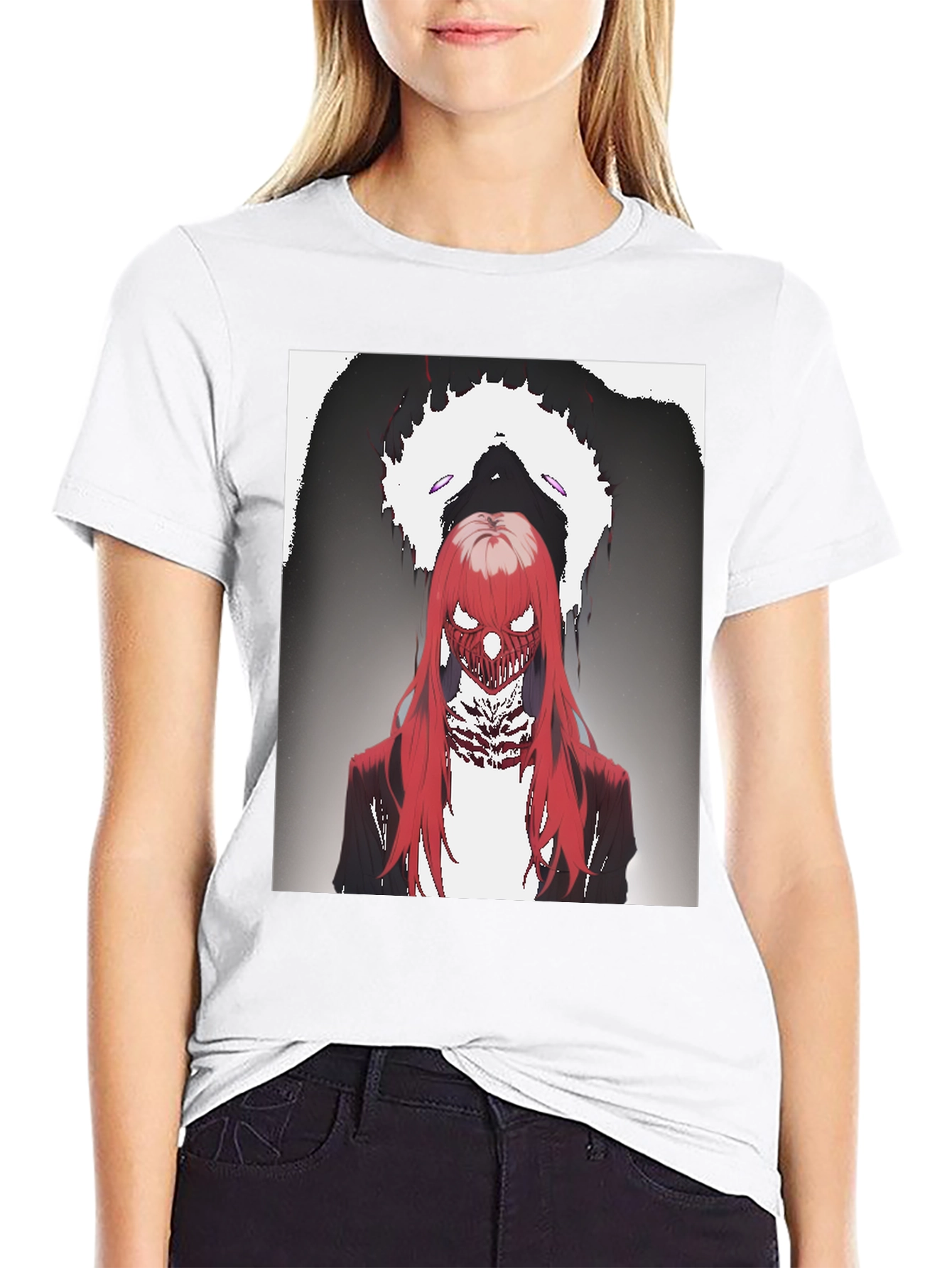Graphic Print Tee - Red Haired Demon