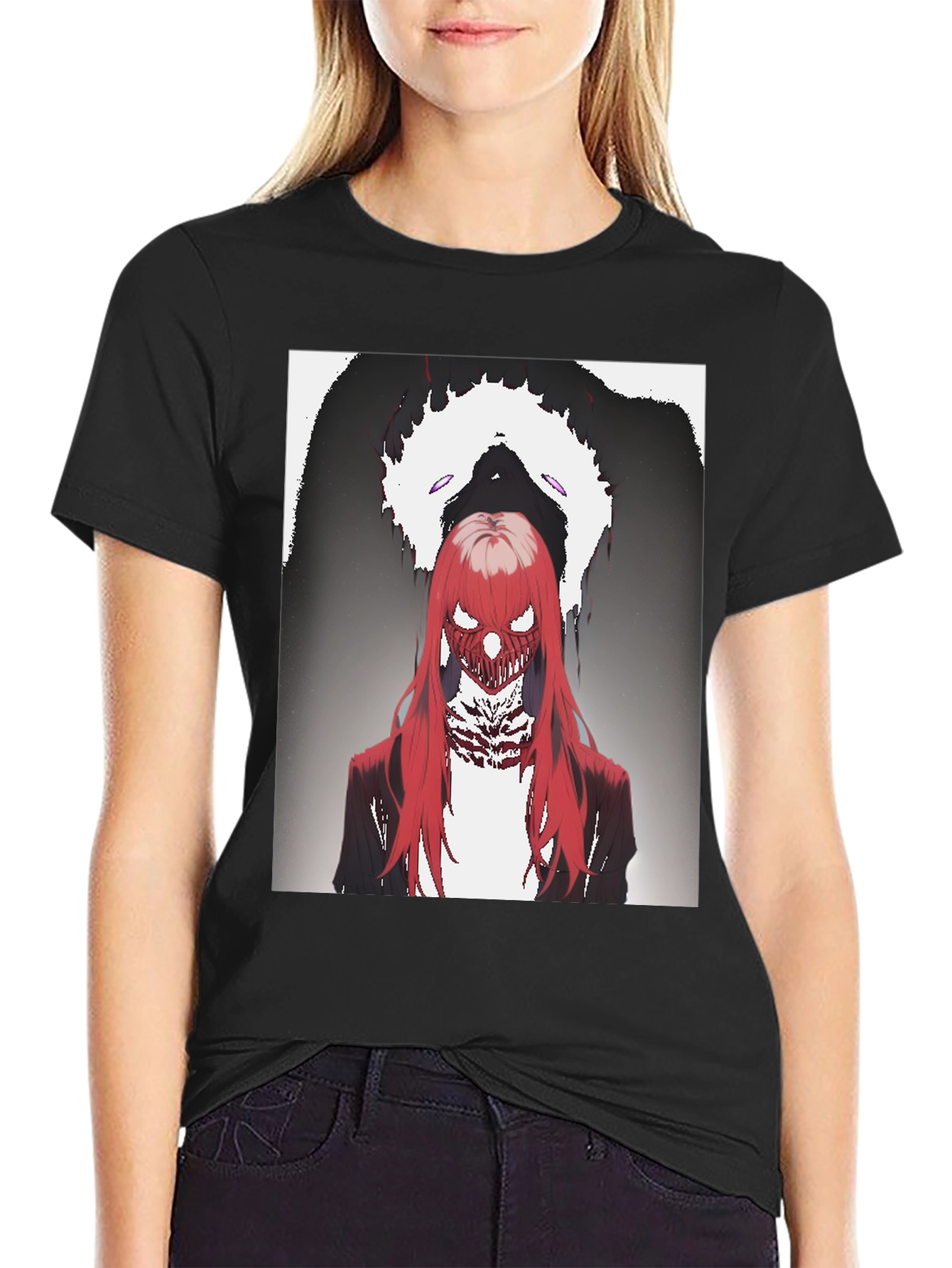 Graphic Print Tee - Red Haired Demon