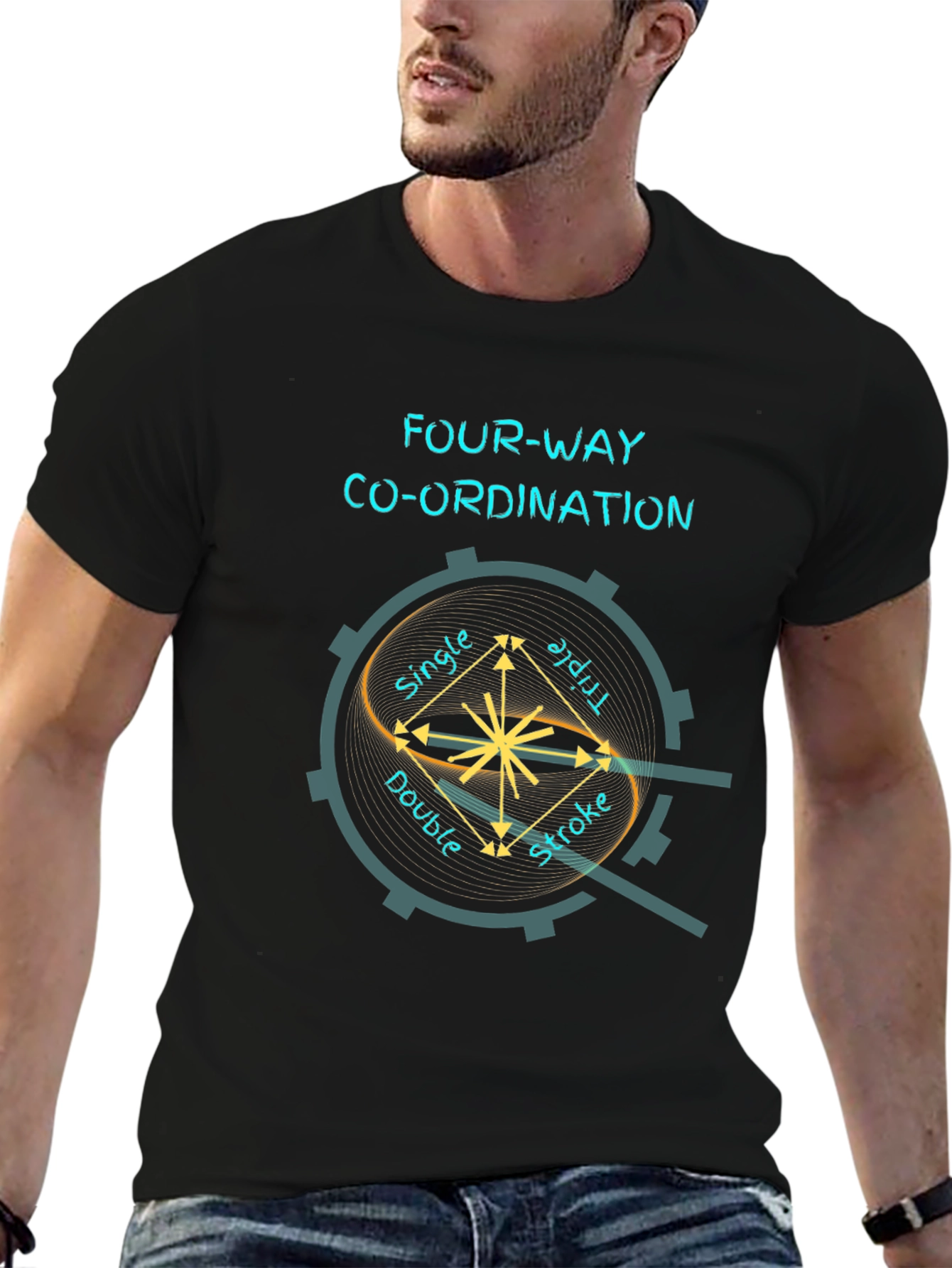 Four-Way Coordination Graphic Tee