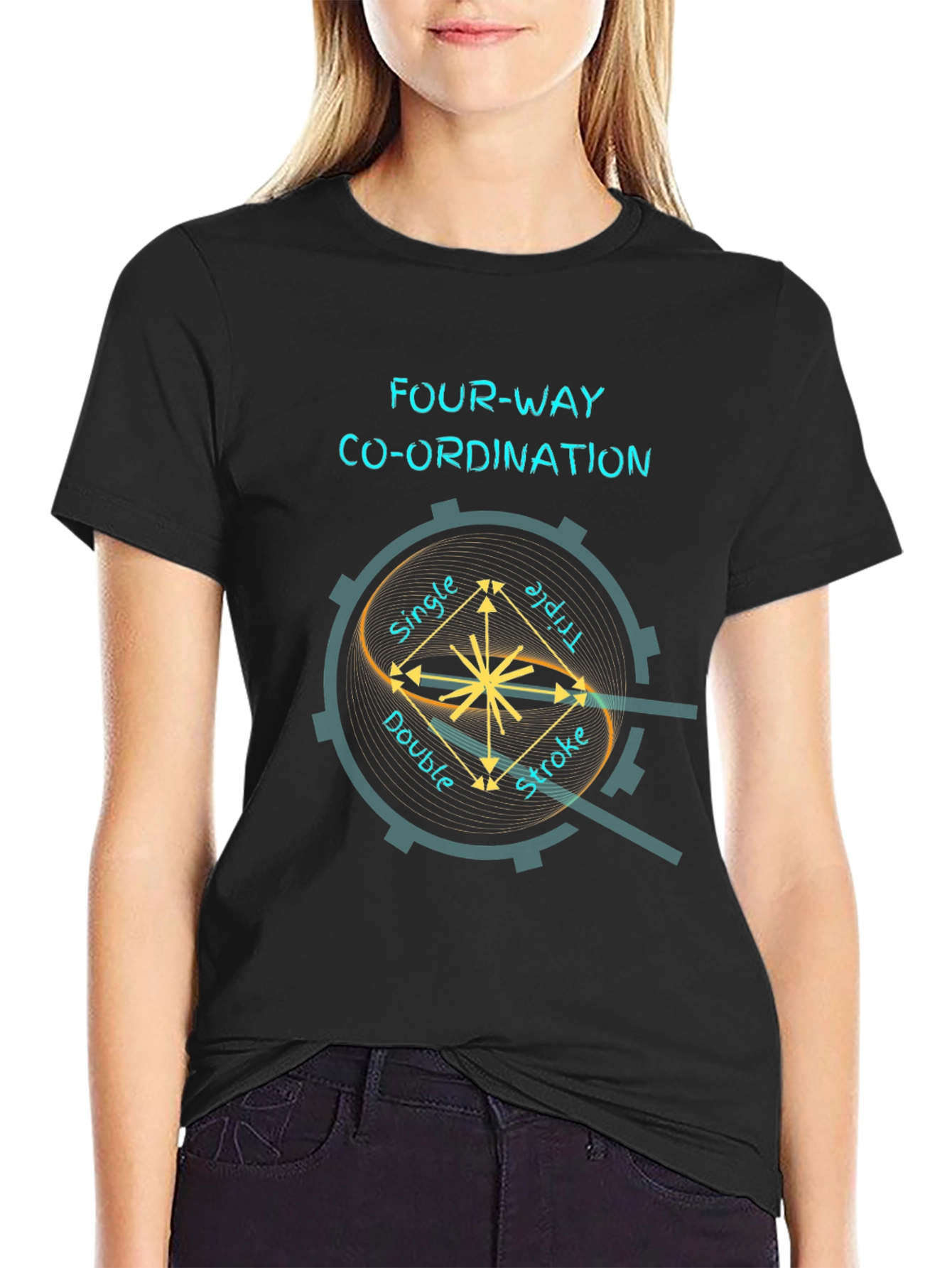 Four-Way Coordination Graphic Tee
