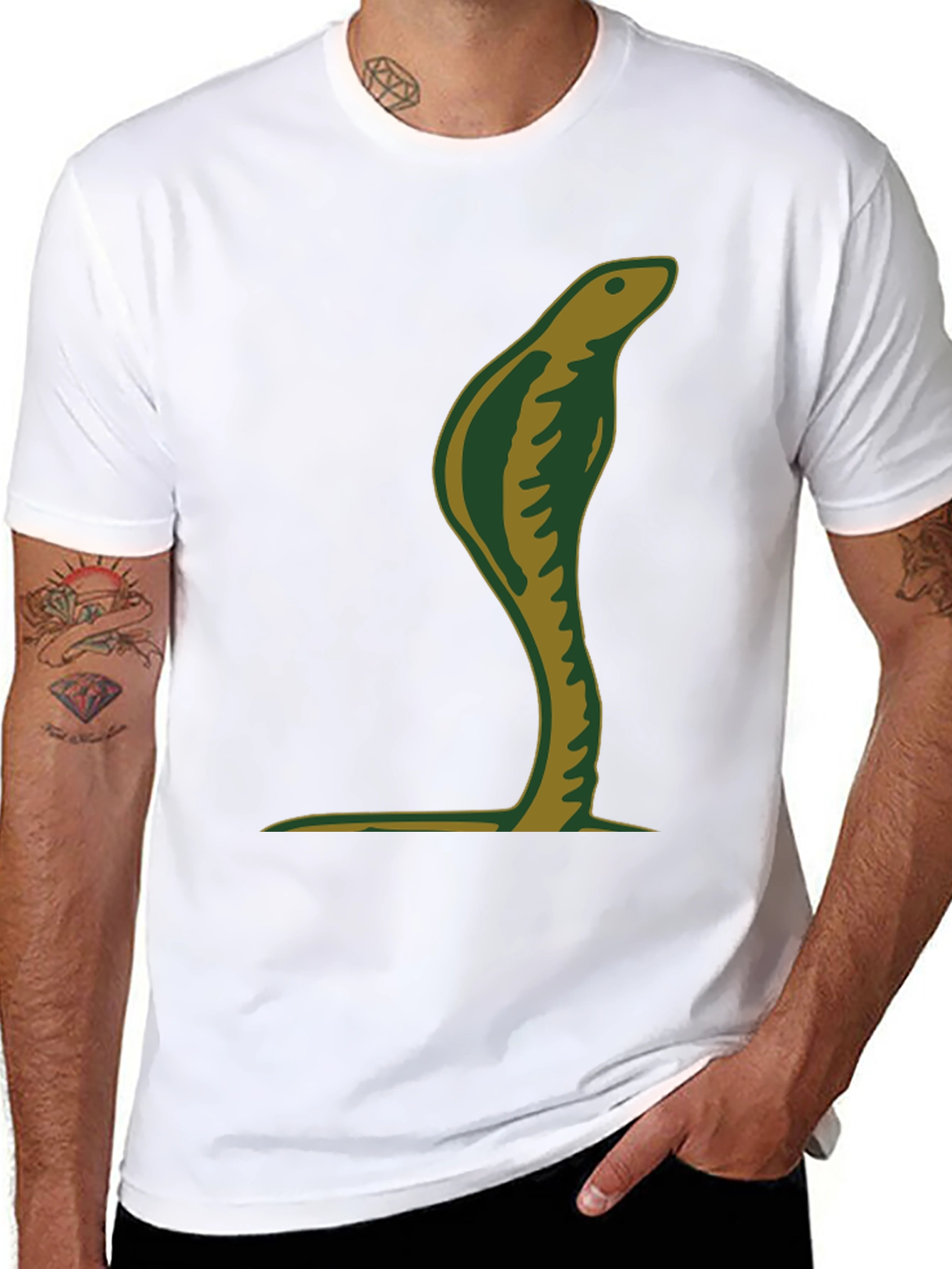 Cobra Snake Graphic Tee - Mens Black T-Shirt